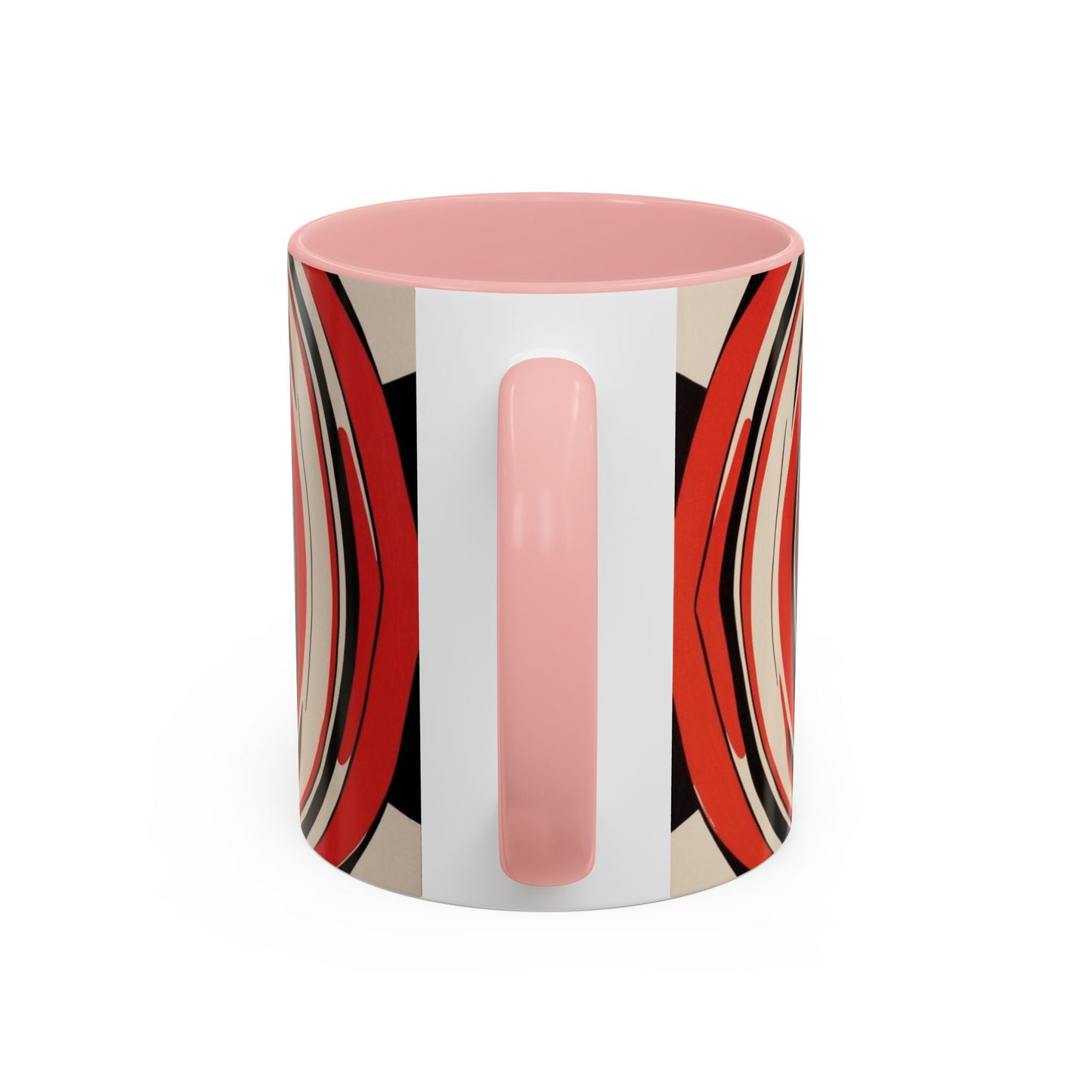 Optical Illusion Accent Mug – Ceramic Coffee Cup