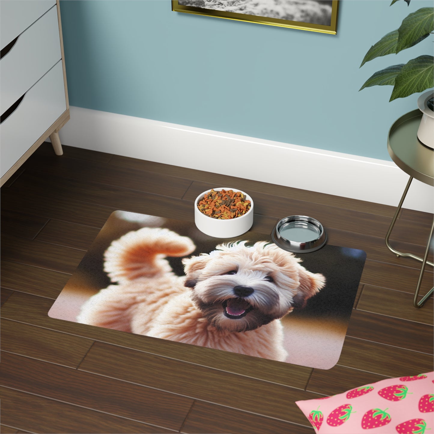 Pet Food Mat (12x18) - Soft Coated Wheaten Terrier