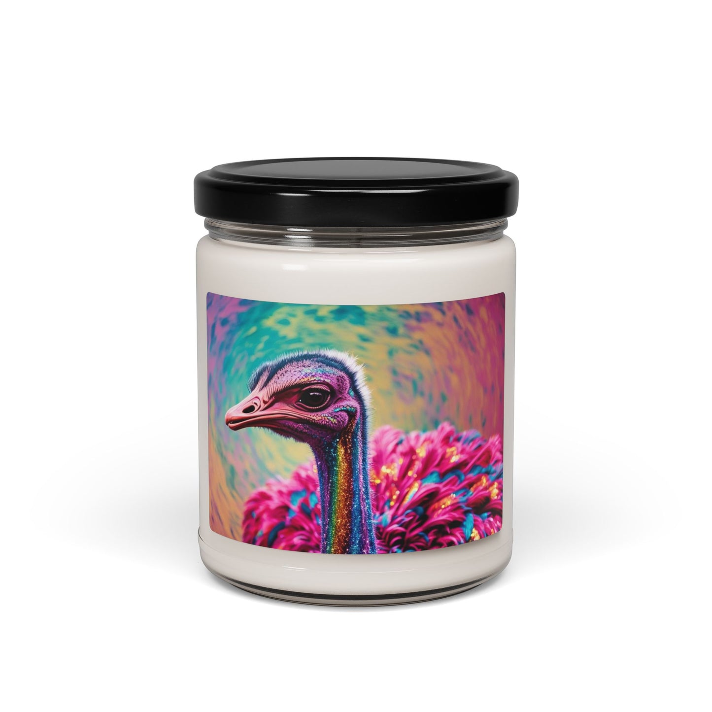 Glittery Ostrich- Scented Soy Candle, 9oz