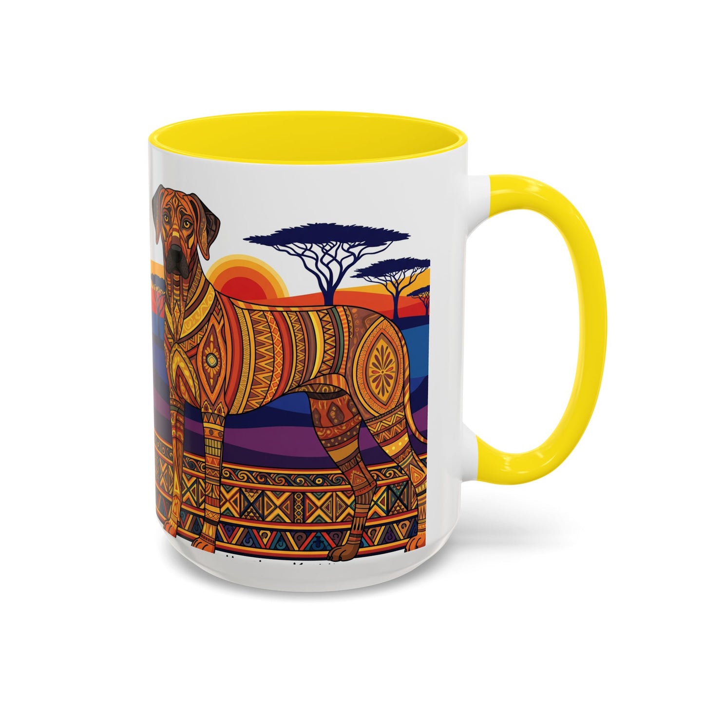 Taza de café con diseño de Rhodesian Ridgeback: el regalo perfecto para los amantes de los perros.