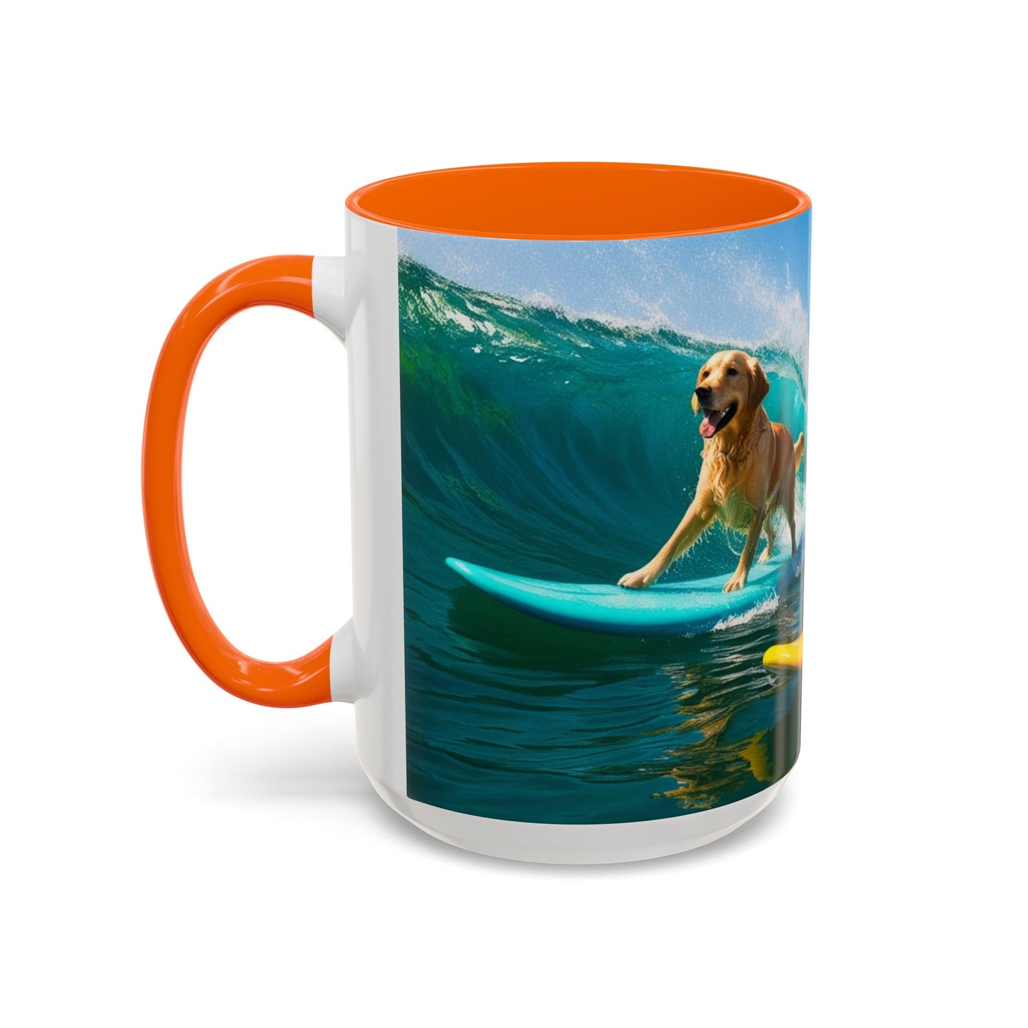 Mug à café Surf Dogs Accent - Cadeau idéal pour les amoureux des chiens