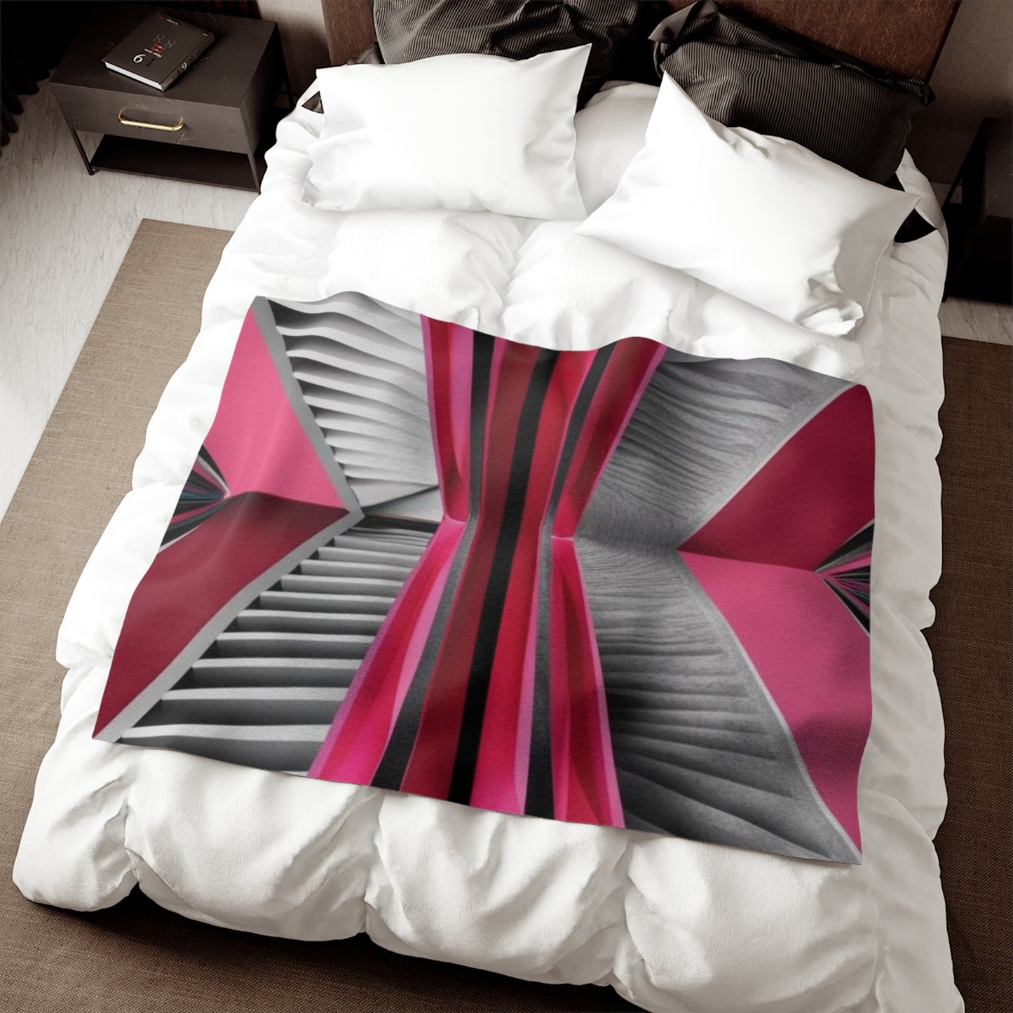 Sweat-shirt/couverture à illusion d'optique