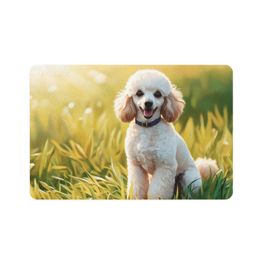 Pet Food Mat (12x18) - Miniature Poodle