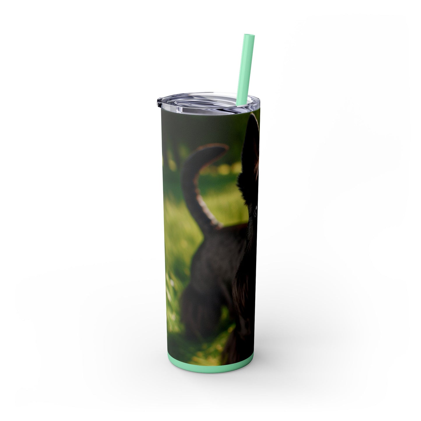 Scottish Terrier Skinny Tumbler with Straw, 20oz