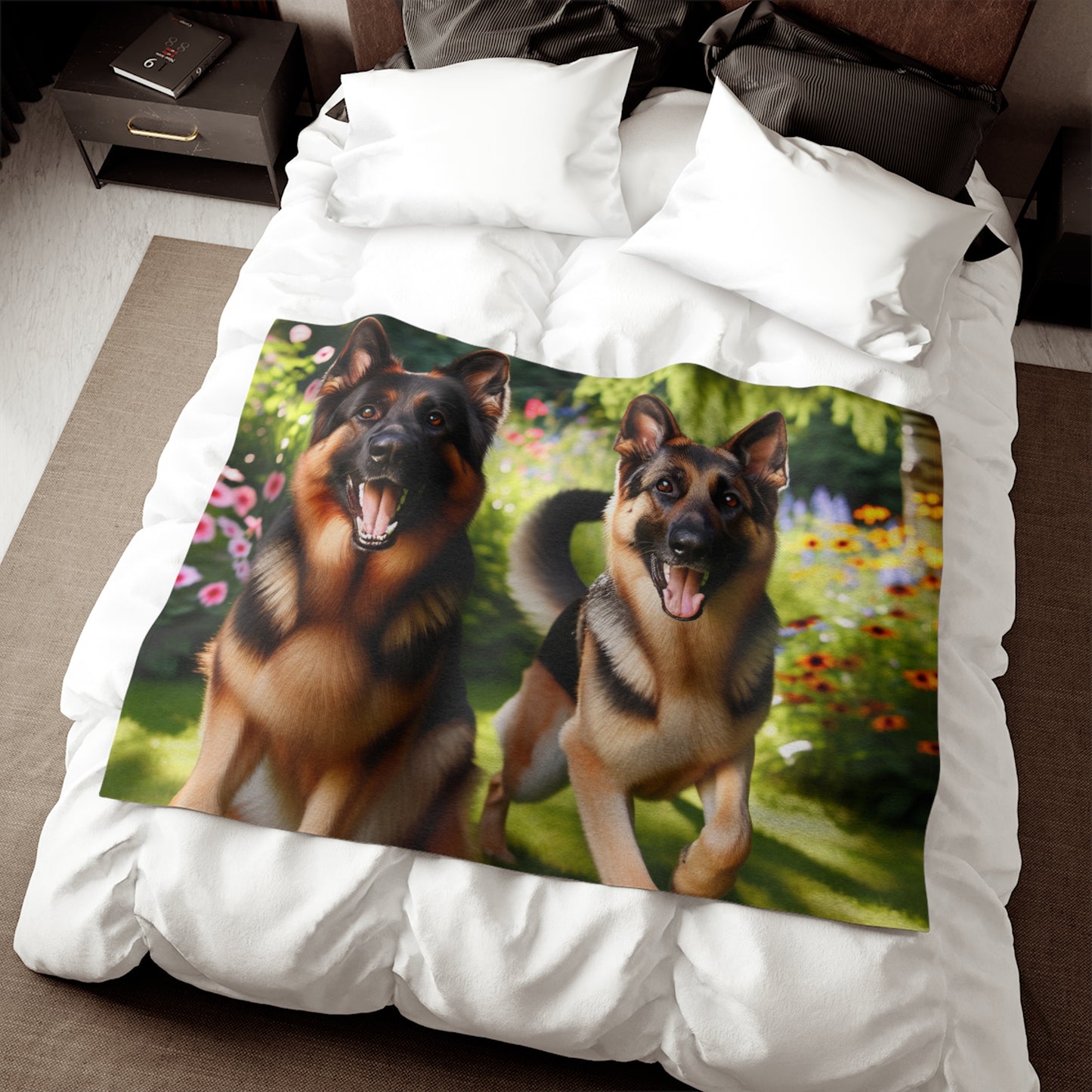 German Shepherd Sweatshirt Blanket
