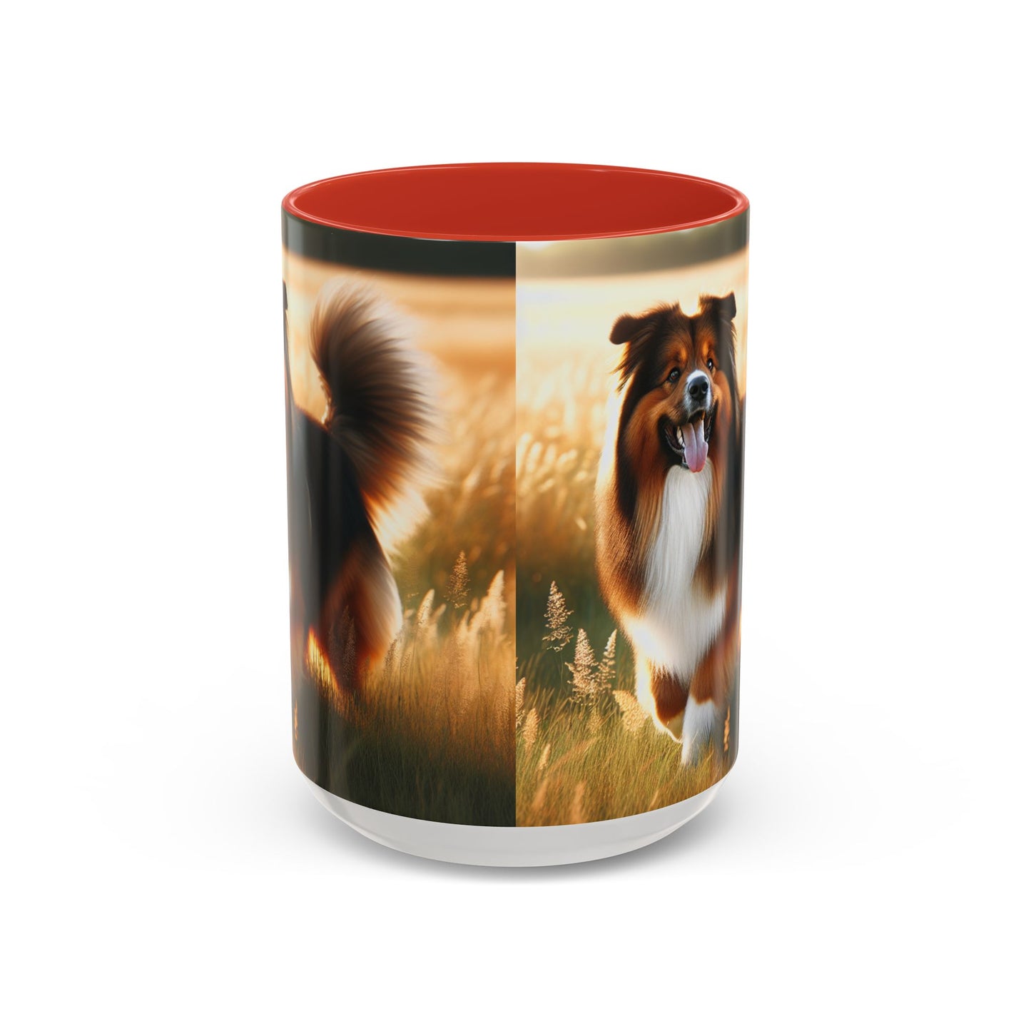 Bohemian Shepherd Accent Coffee Mug - Perfect Gift for Dog Lovers