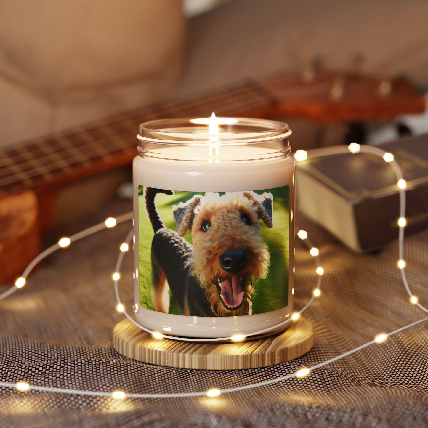 Airedale Terrier- Scented Soy Candle, 9oz