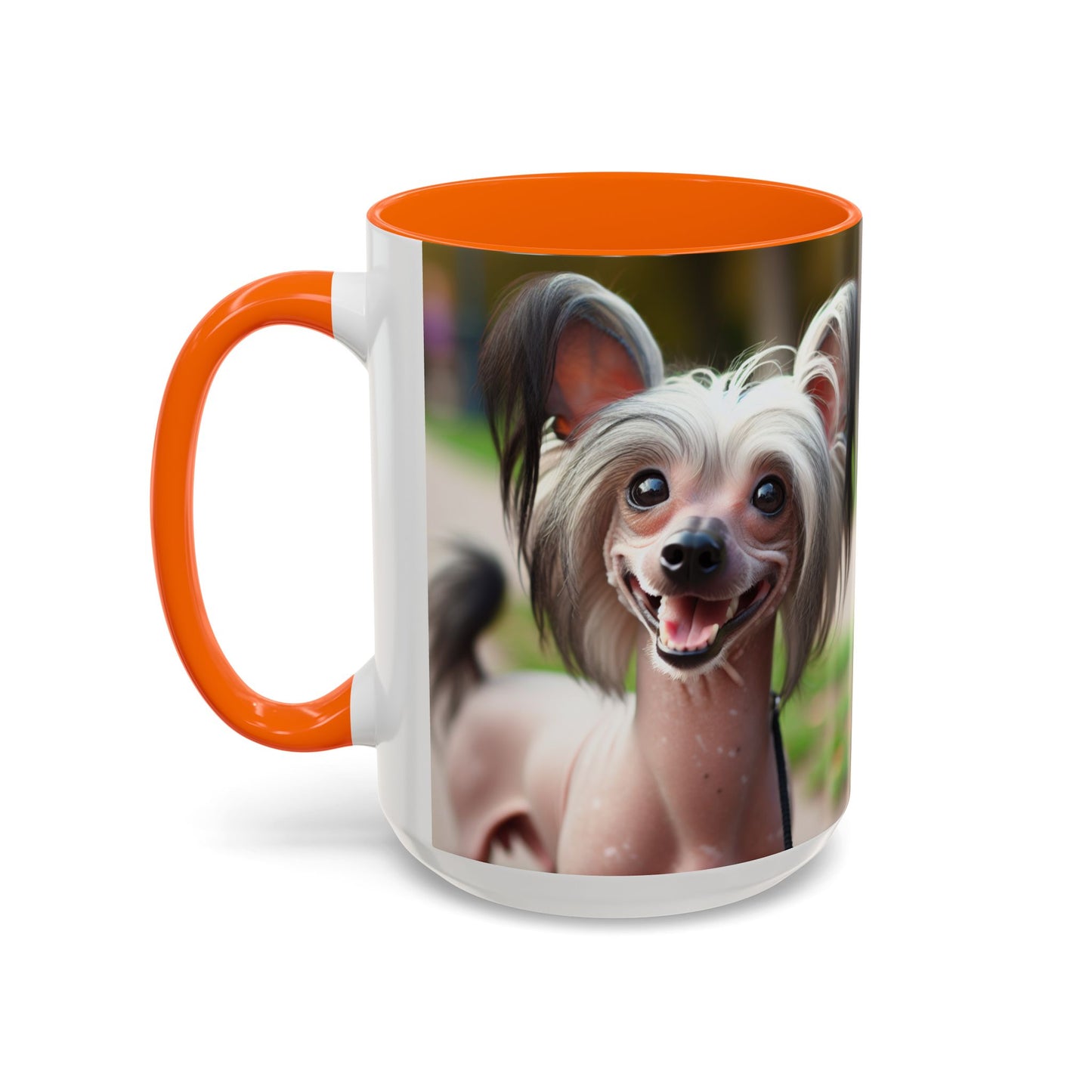 Chinese Crested Dog Accent Coffee Mug - Perfect Gift for Dog Lovers