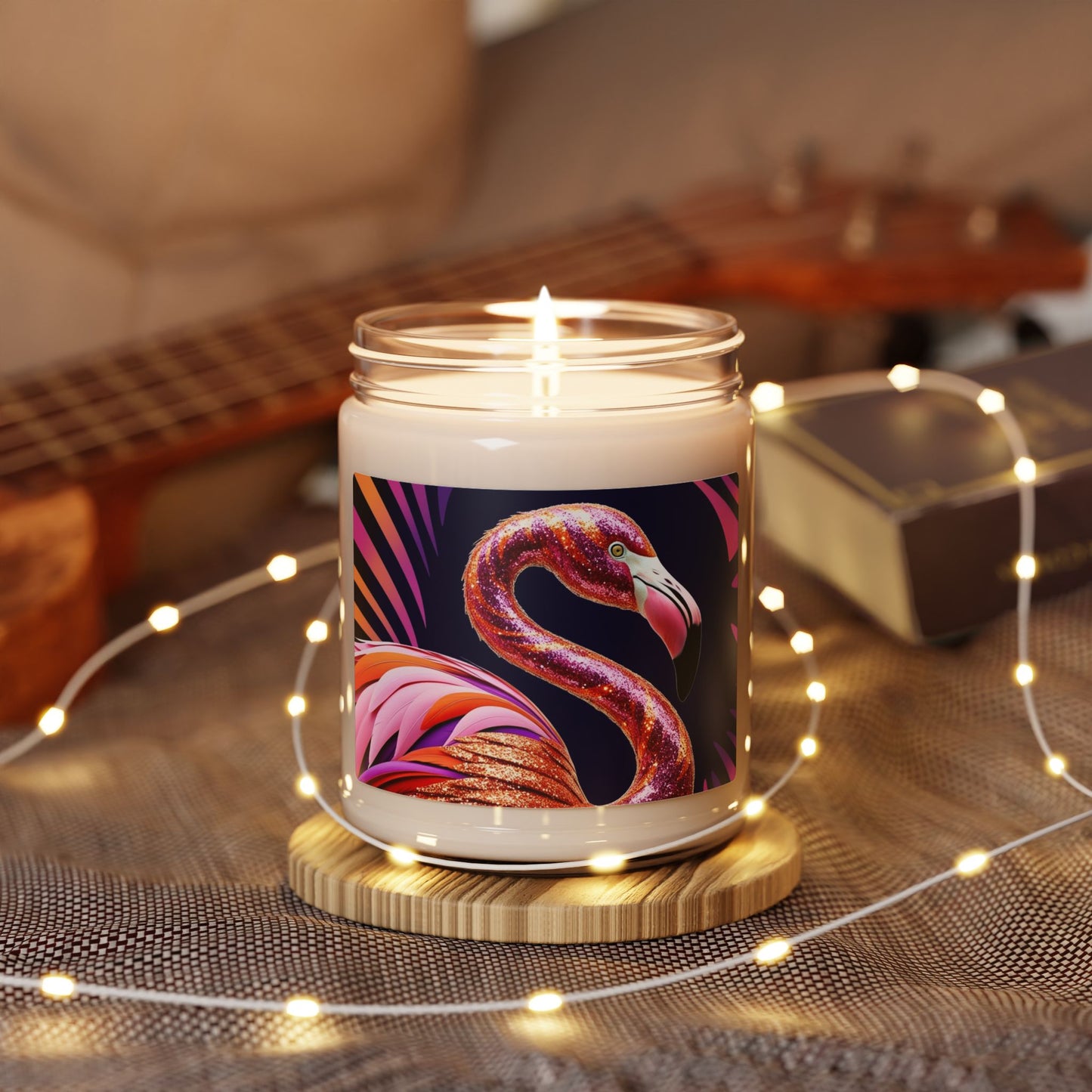 Psychedelic Flamingo- Scented Soy Candle, 9oz