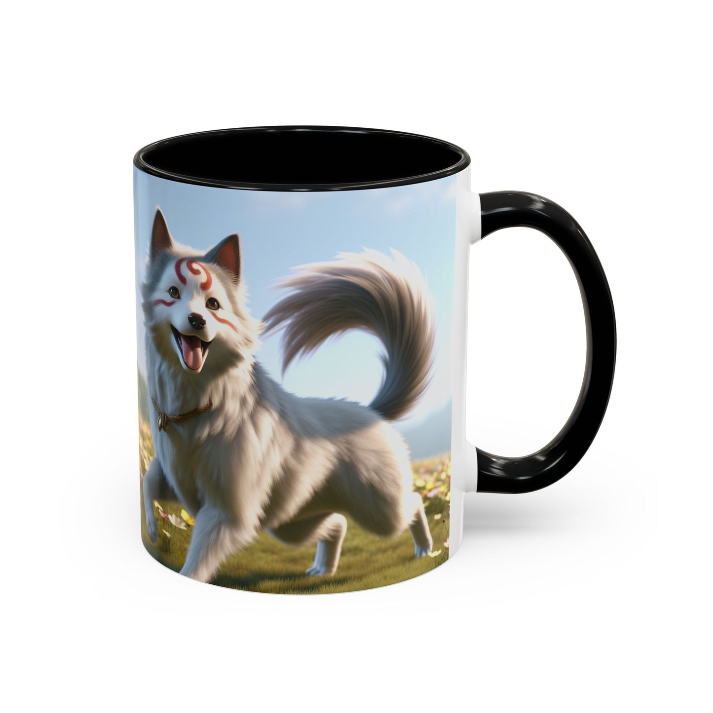 Cadabomb Okami Accent Coffee Mug - Perfect Gift for Dog Lovers