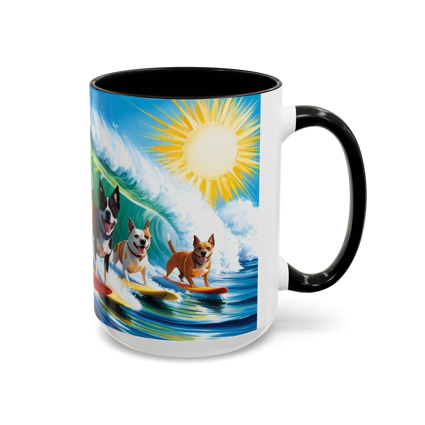 Taza de café con detalles de Surf Dogs: el regalo perfecto para los amantes de los perros