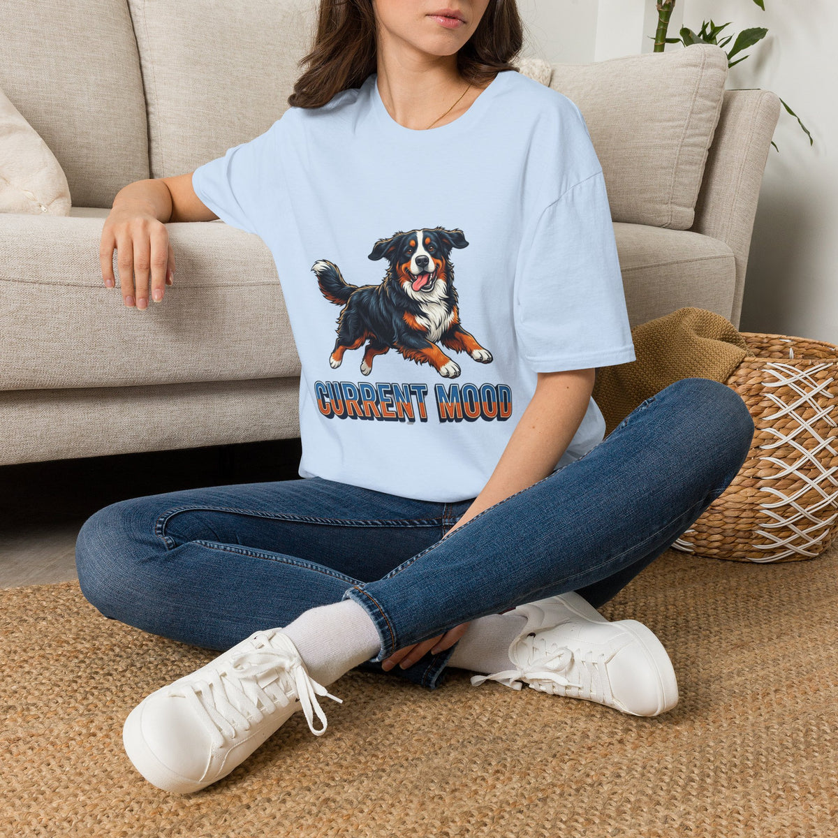 Bernese Mountain Dog Current Mood Tee Shirt