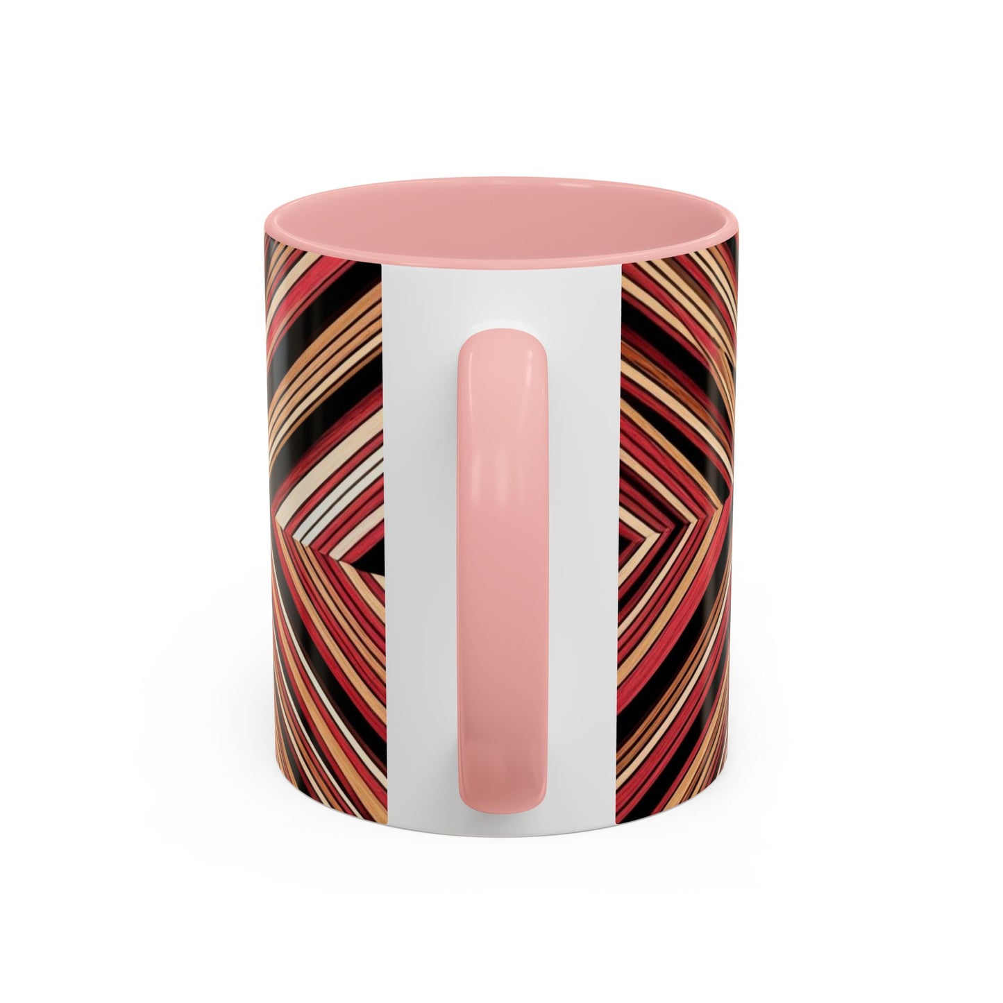 Optical Illusion Accent Mug – Ceramic Coffee Cup