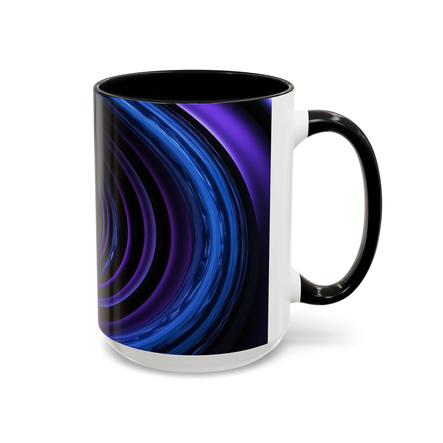 Optical Illusion Accent Mug – Ceramic Coffee Cup