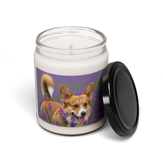 Bougie parfumée au soja Cardigan Welsh Corgi, 255 g 
