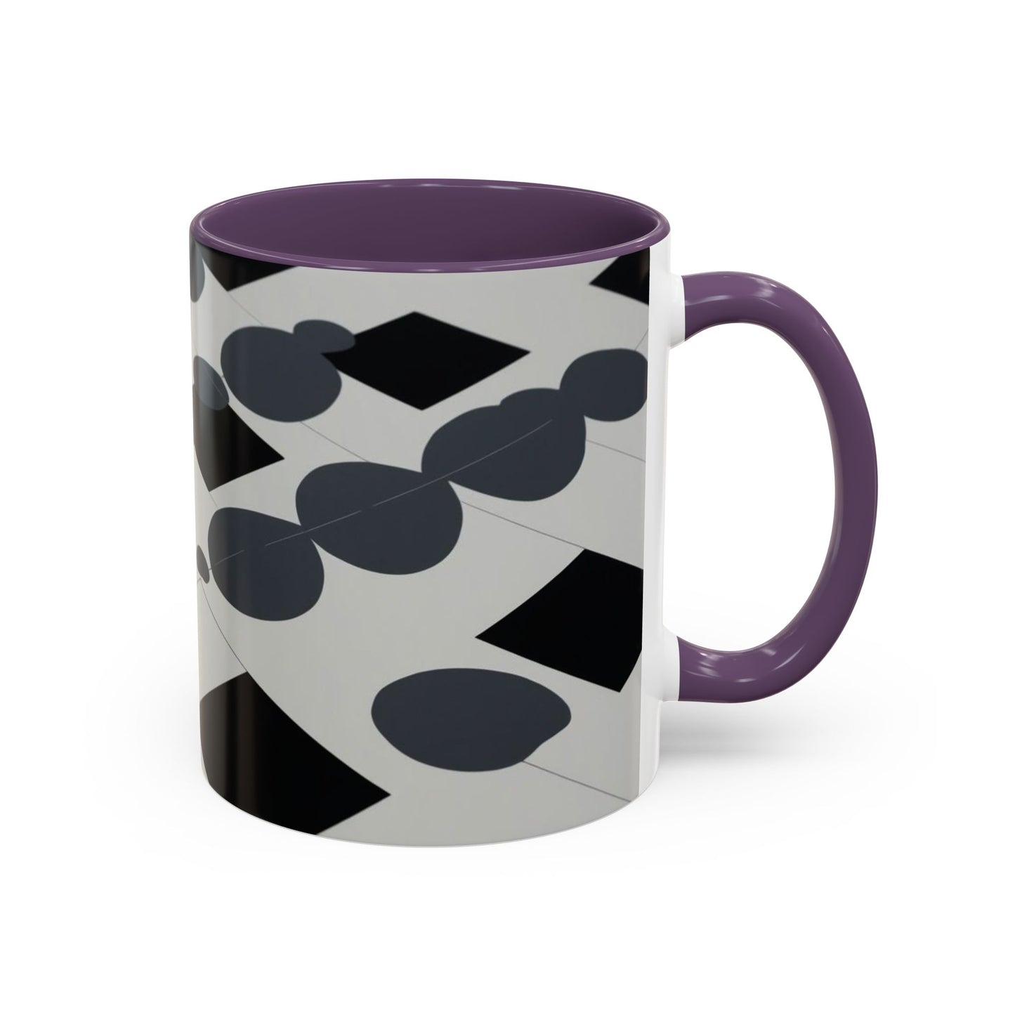 Optical Illusion Accent Mug – Ceramic Coffee Cup