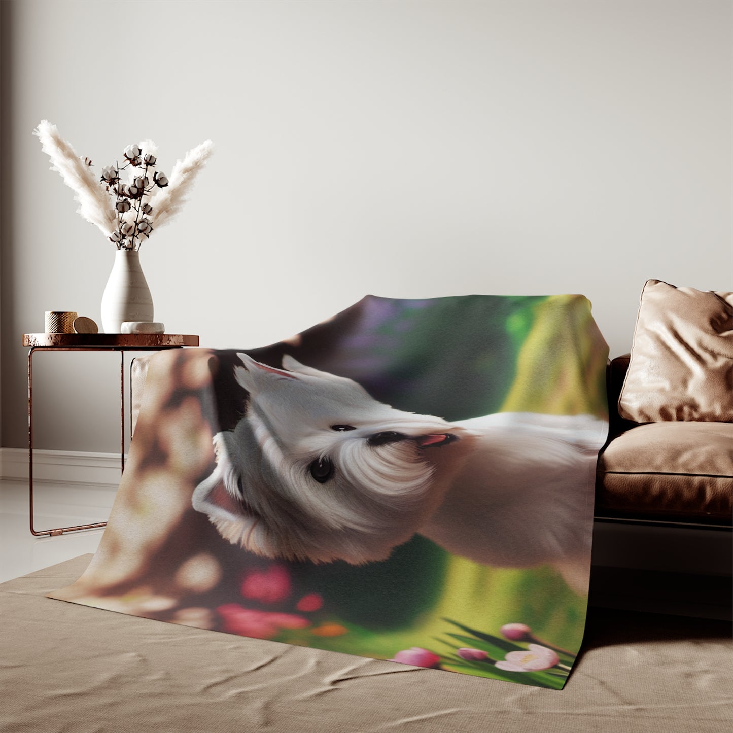 West Highland White Terrier Sweatshirt Blanket