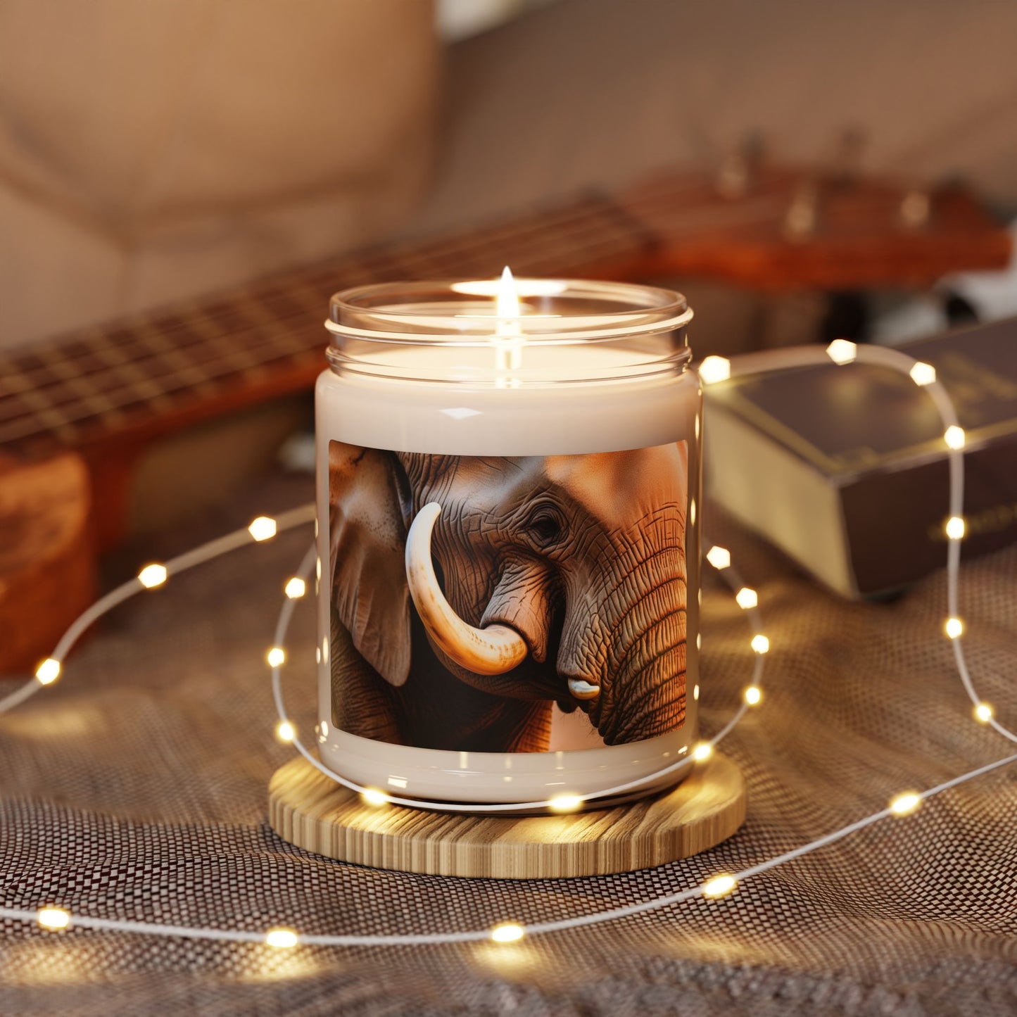 Close Up of an Elephant's Tusk- Scented Soy Candle, 9oz