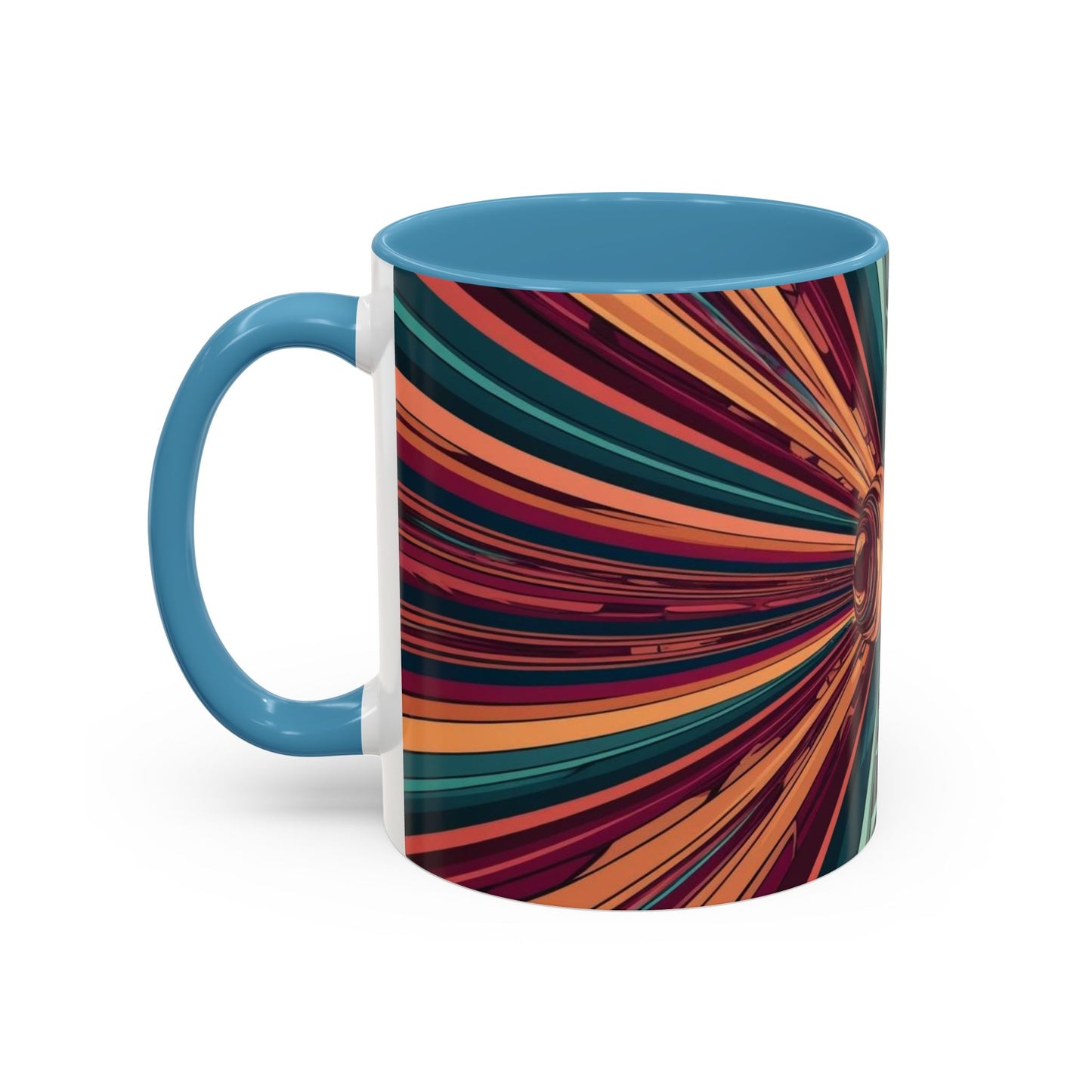 Optical Illusion Accent Mug – Ceramic Coffee Cup