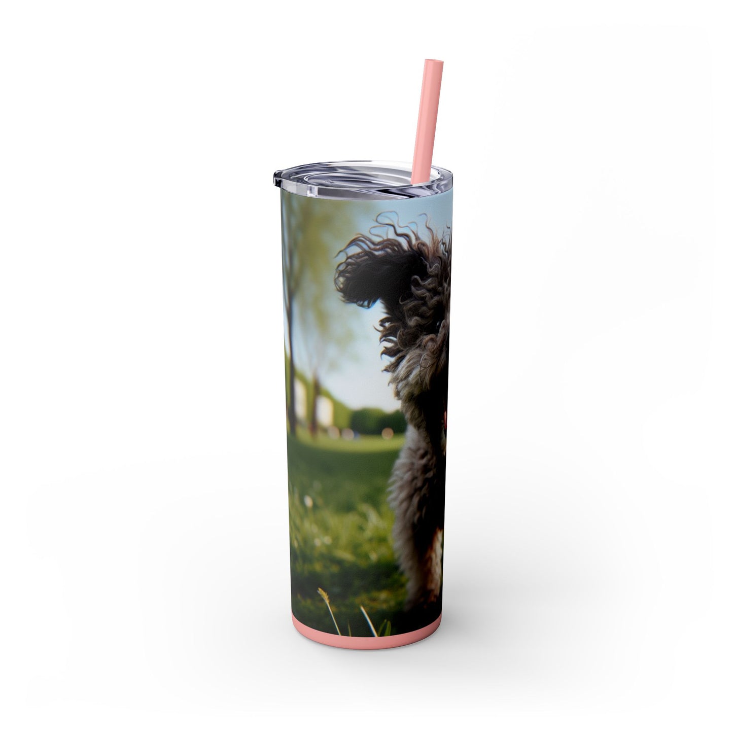 Pumi Skinny Tumbler with Straw, 20oz