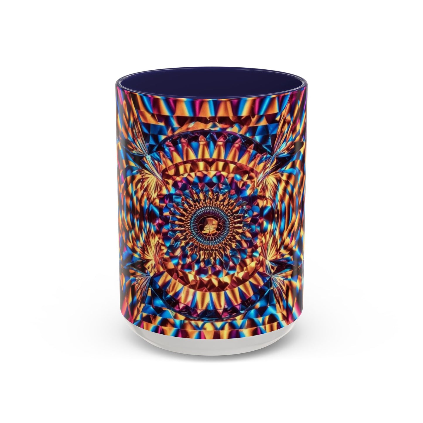 Optical Illusion Accent Mug – Ceramic Coffee Cup