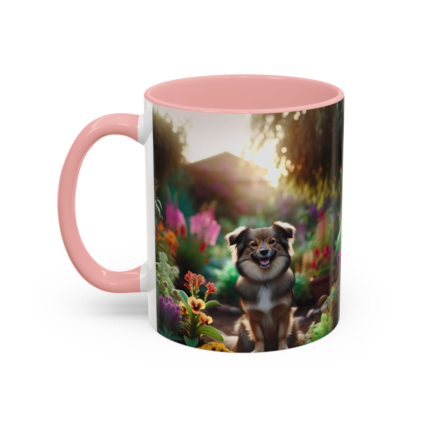 Taza de café con orquídea inca peruana: el regalo perfecto para los amantes de los perros.