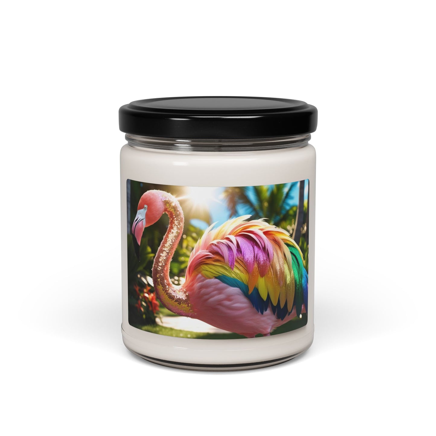 Rainbow Flamingo- Scented Soy Candle, 9oz