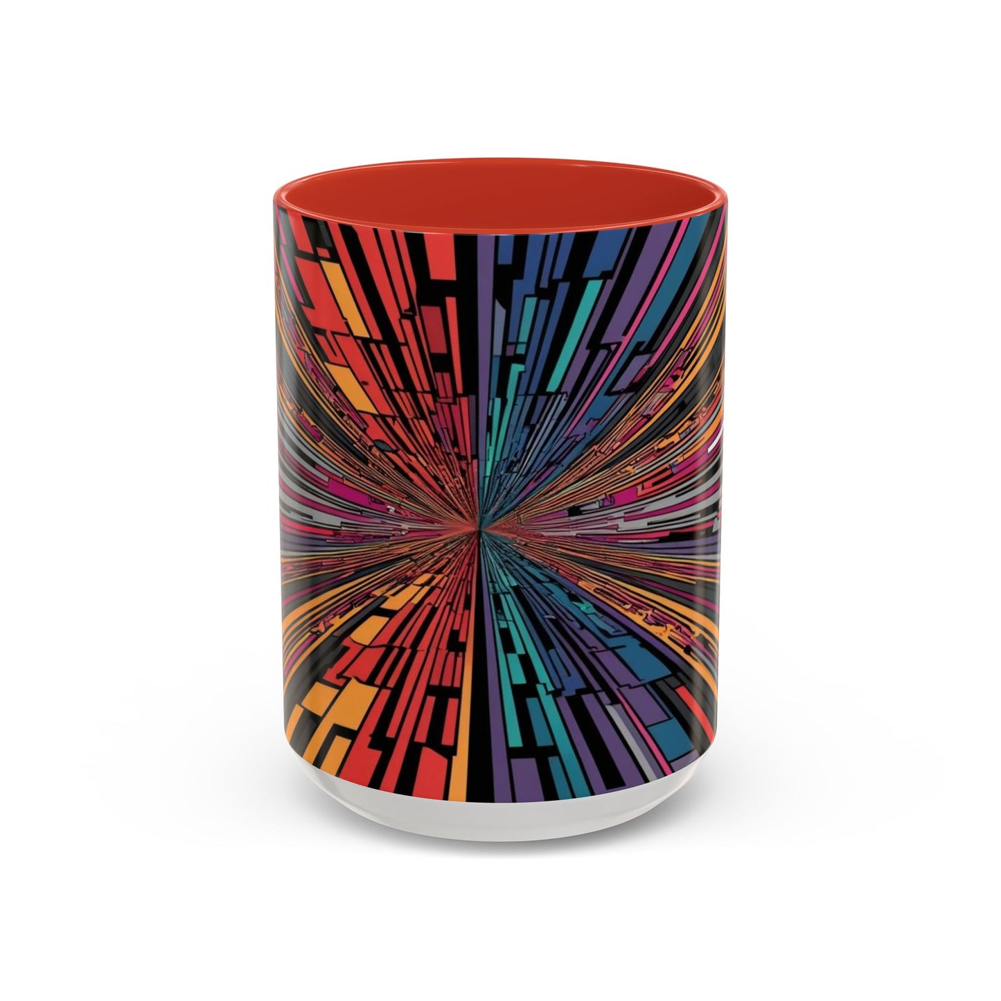 Optical Illusion Accent Mug – Ceramic Coffee Cup