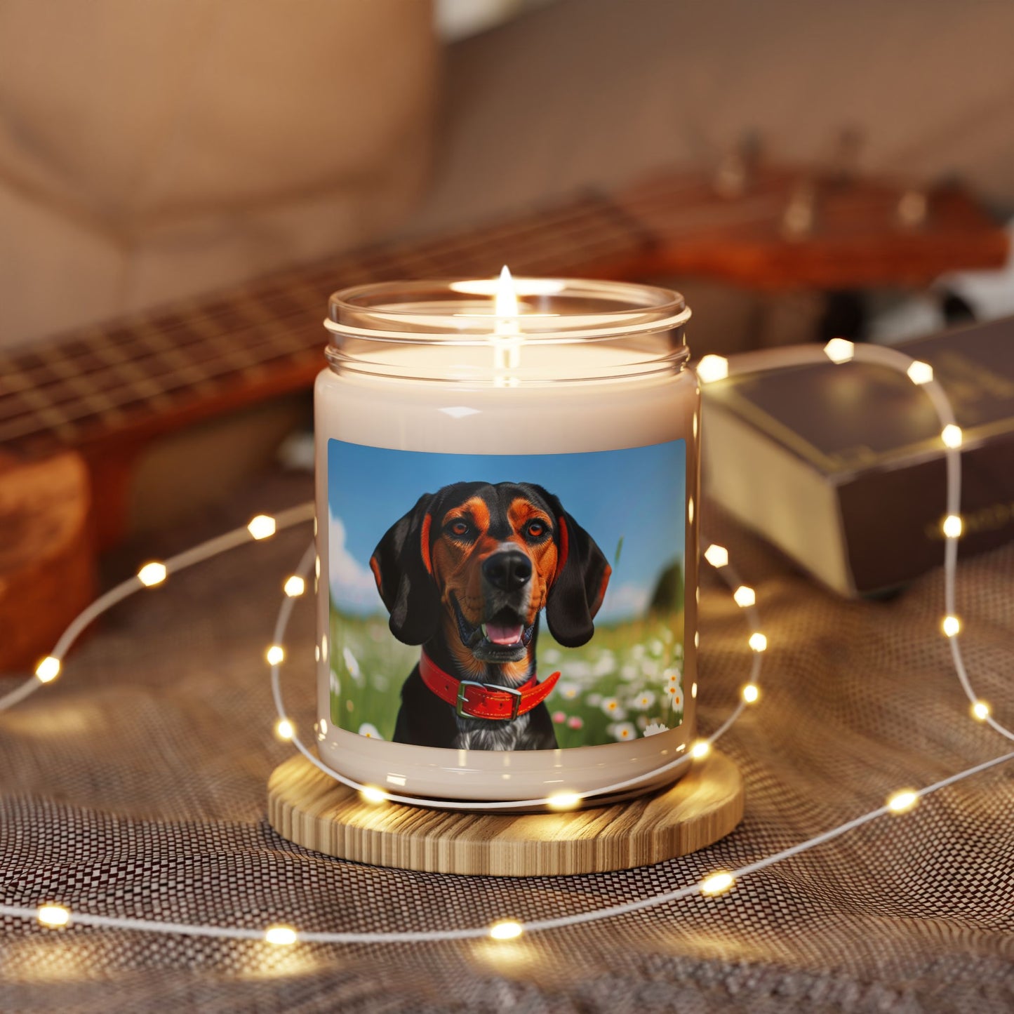 Black and Tan Coonhound- Scented Soy Candle, 9oz