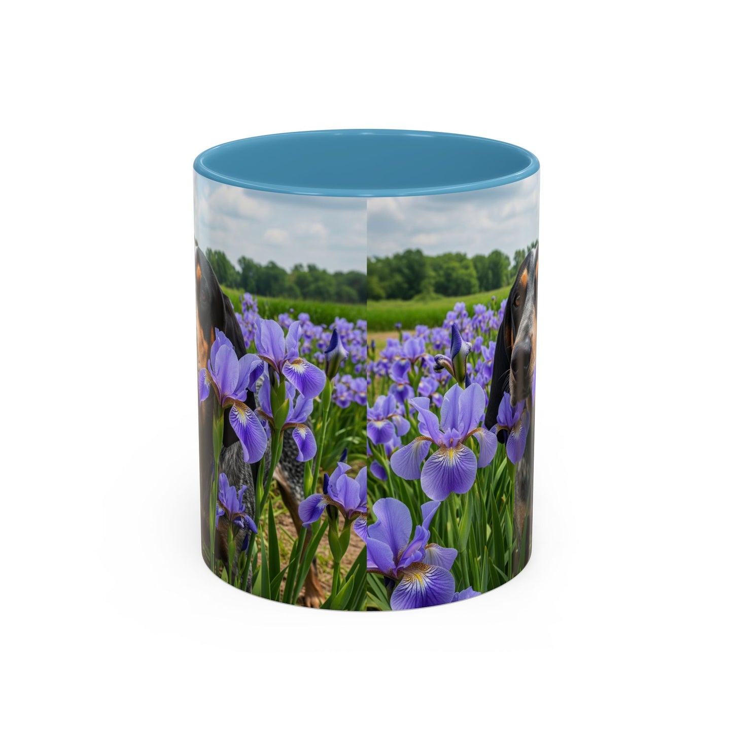 Bluetick Coonhound Accent Coffee Mug - Perfect Gift for Dog Lovers