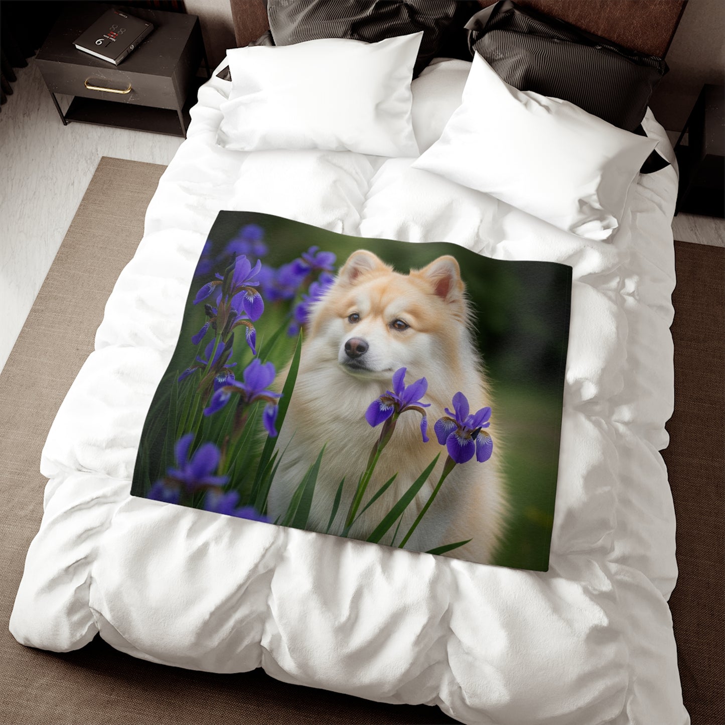 Pomsky Sweatshirt Blanket