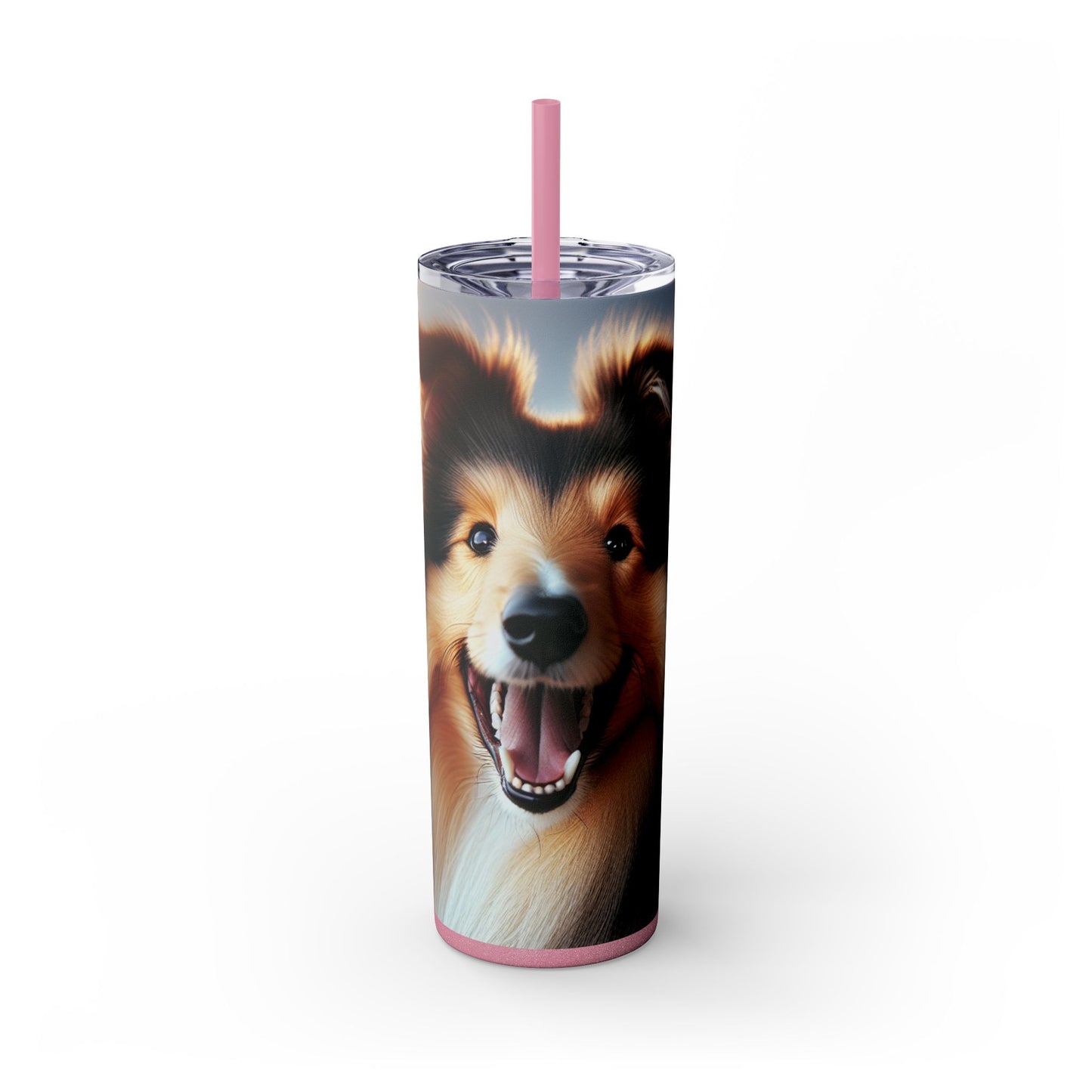 Vaso Collie con pajita, 20 oz