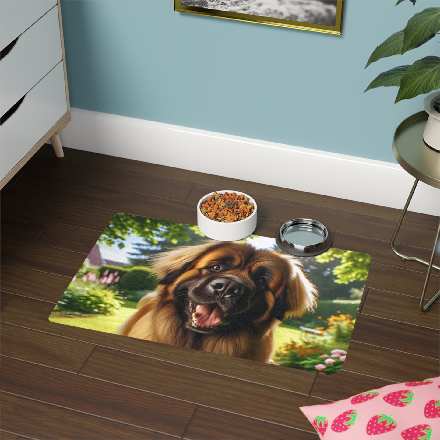 Pet Food Mat (12x18) - Leonberger