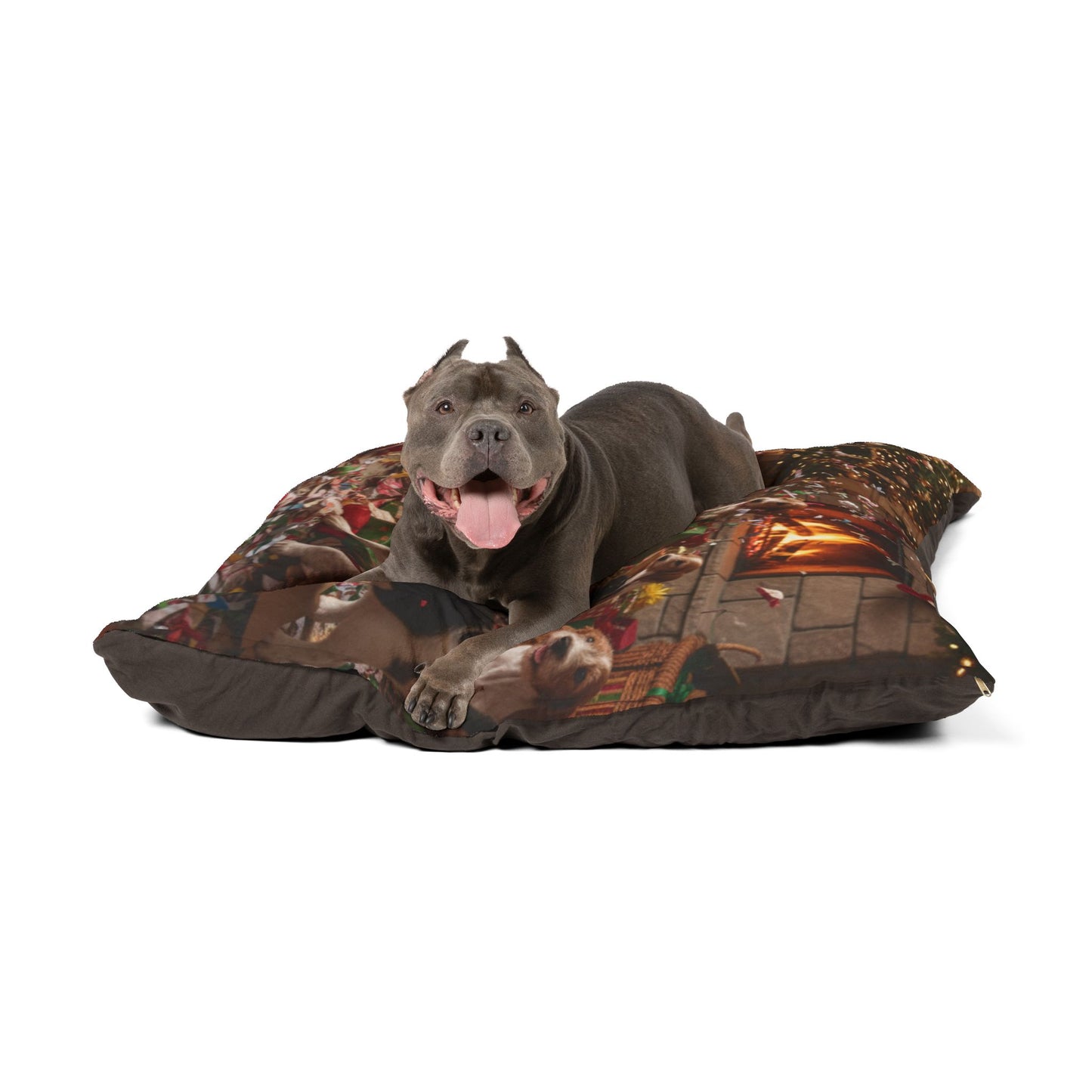 Petit Basset Griffon Vendeen Holiday Frenzy Pet Bed