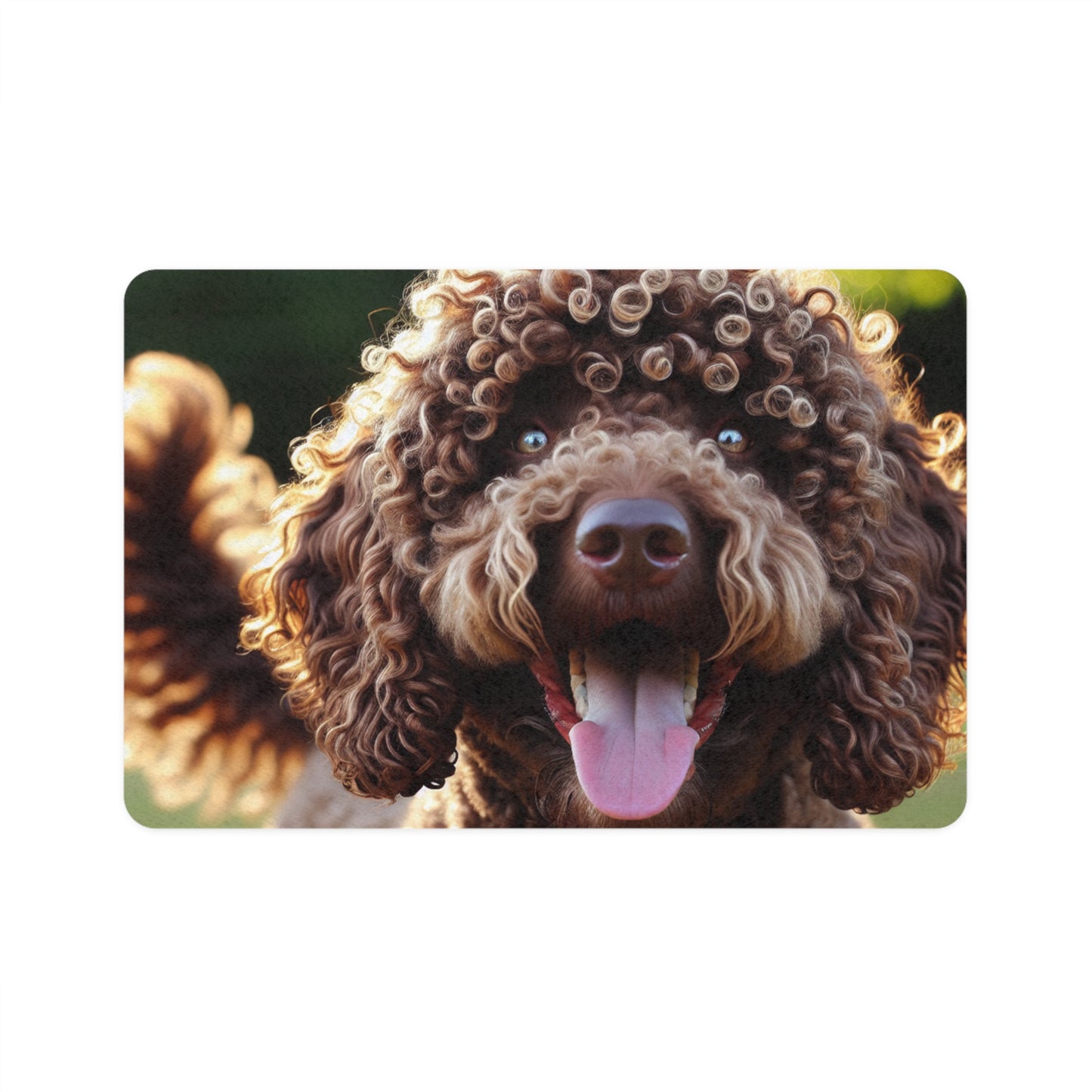 Tapis pour nourriture pour animaux (12x18) - Retriever à poil frisé
