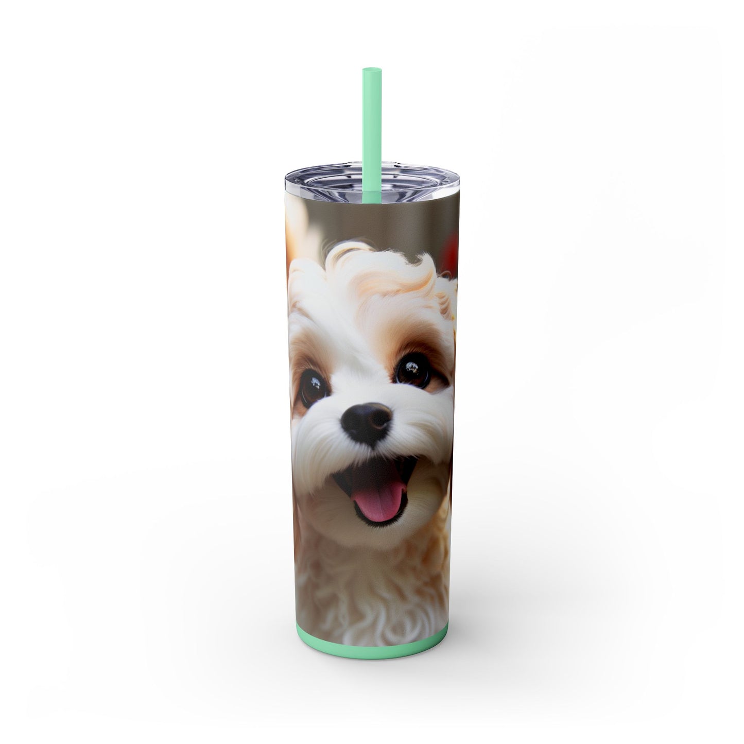 Skinny Tumbler with Straw – 20 oz Stainless Steel Cup