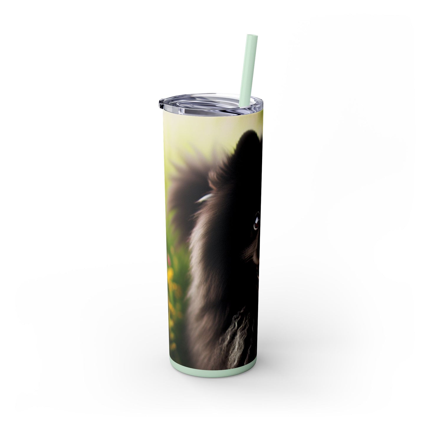 Swedish Lapphund Skinny Tumbler with Straw, 20oz