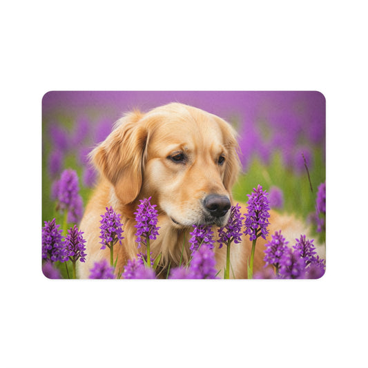 Pet Food Mat (12x18) - Golden Retriever