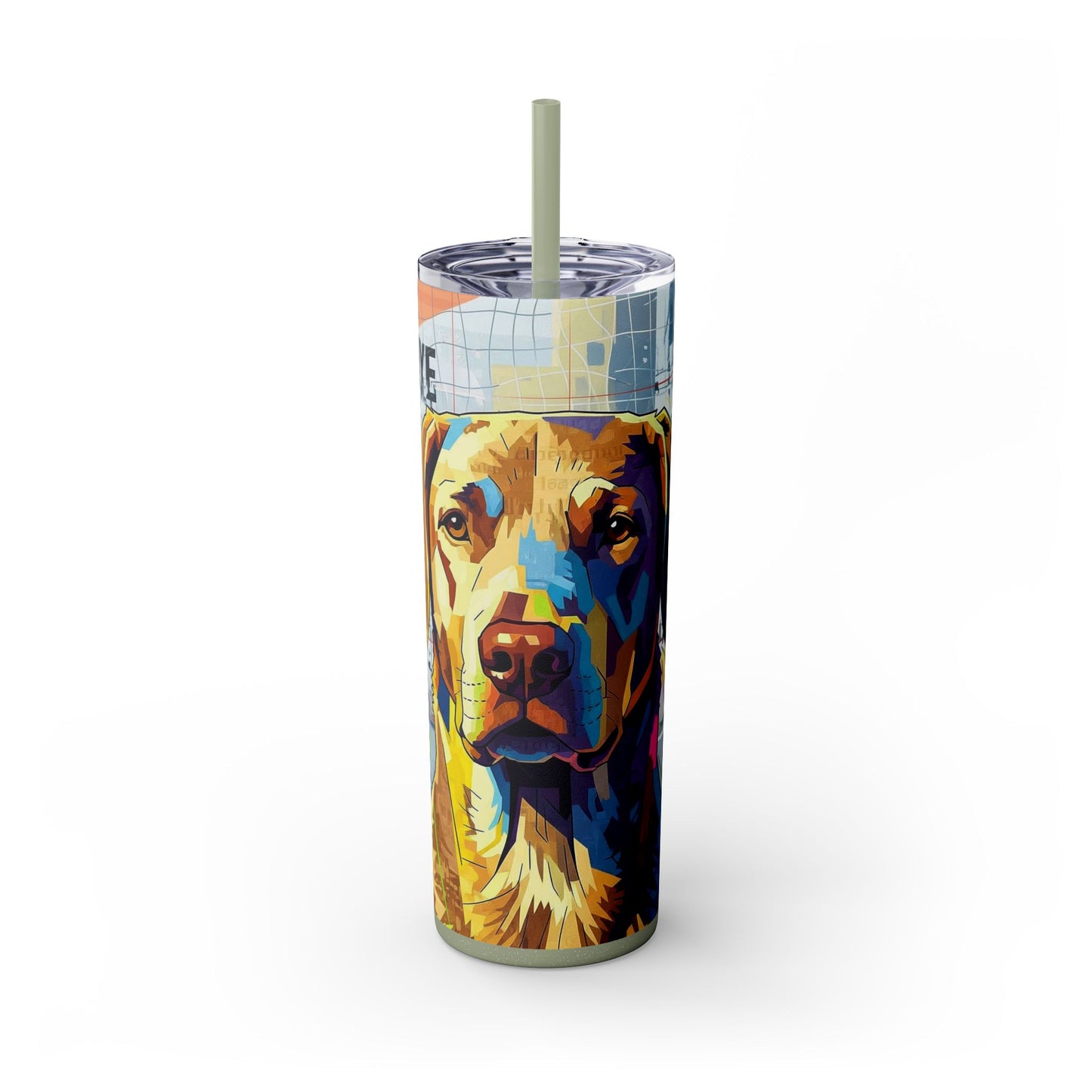 Skinny Tumbler with Straw – 20 oz Stainless Steel Cup