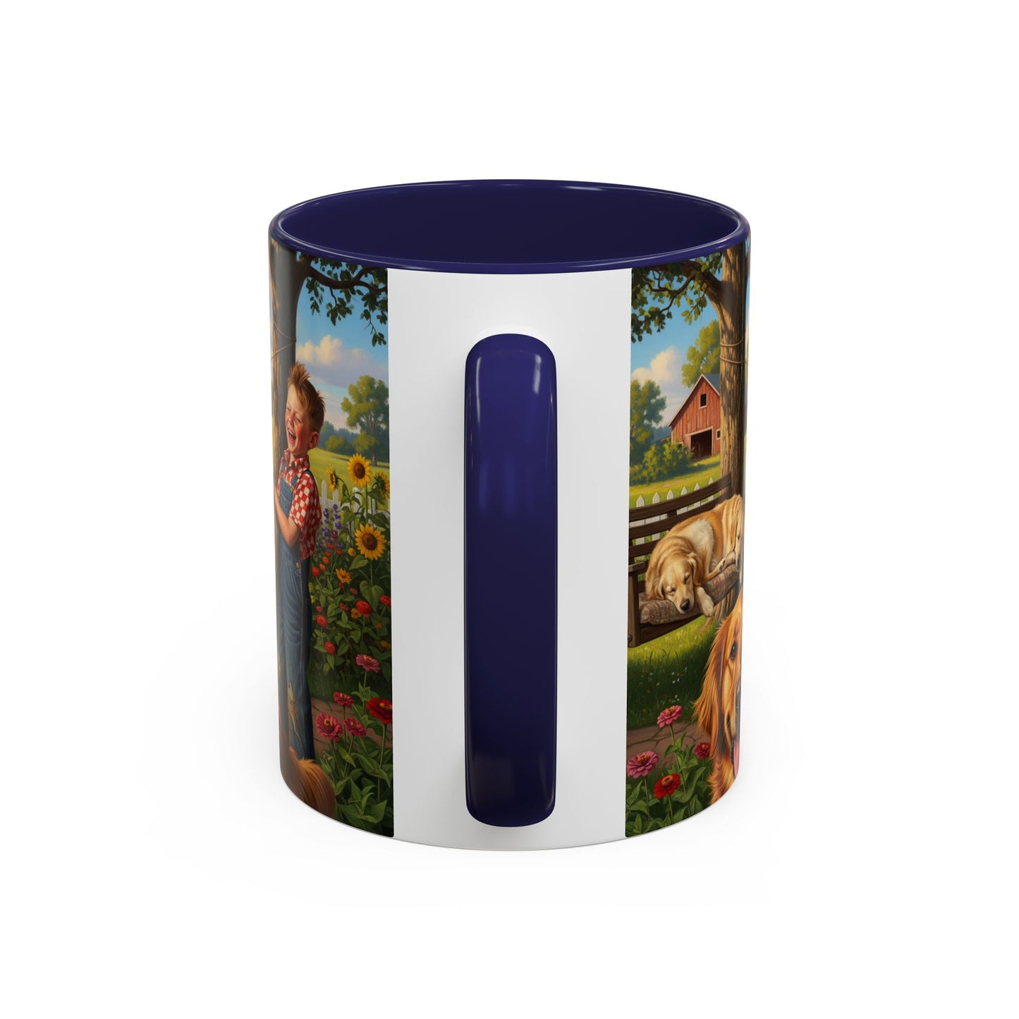 Golden Retriever Accent Coffee Mug - Perfect Gift for Dog Lovers