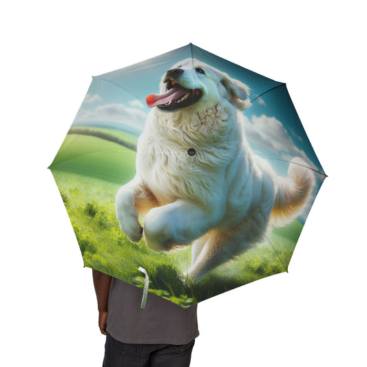Kuvasz Semi-Automatic Foldable Umbrella