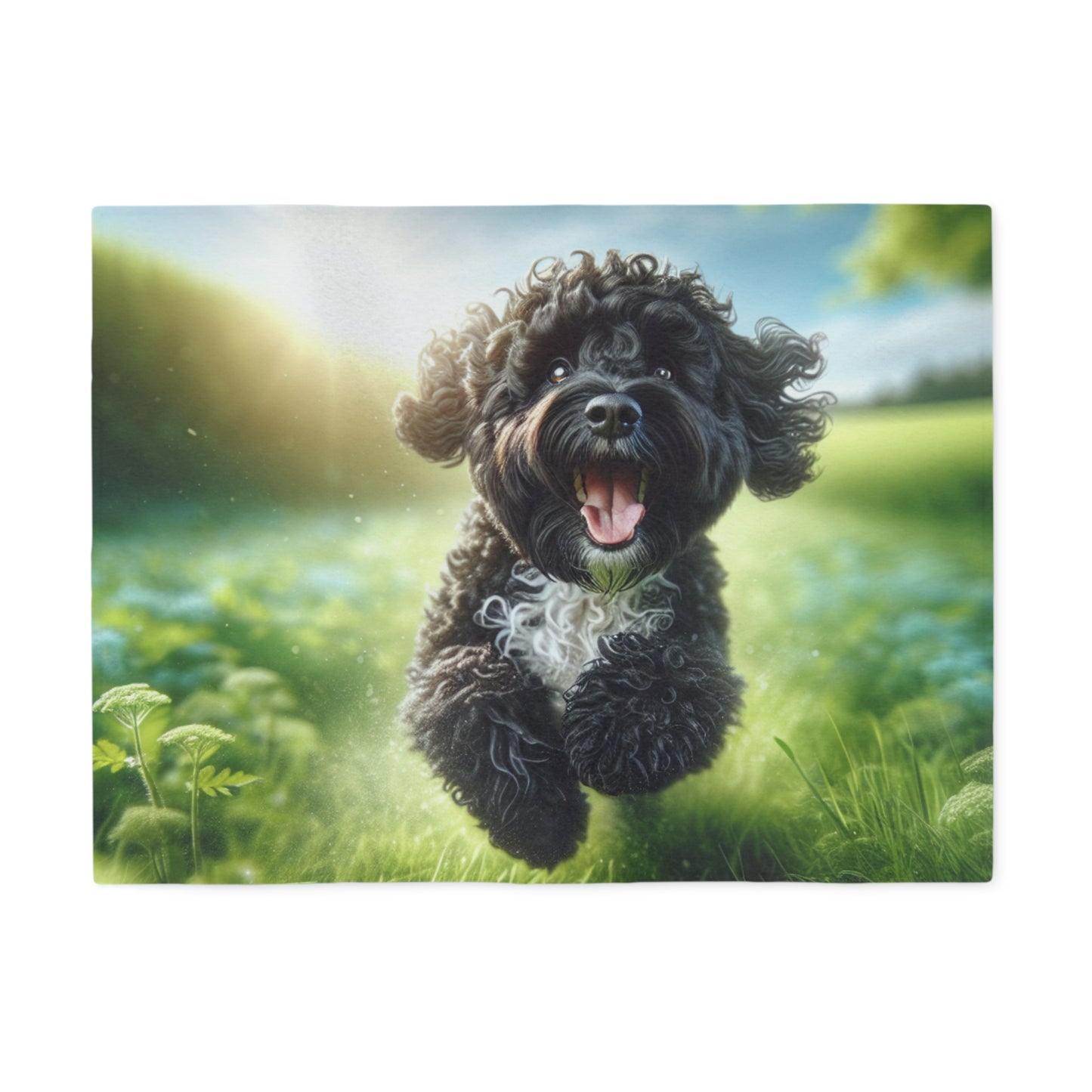 Portuguese Water Dog Sweatshirt Blanket