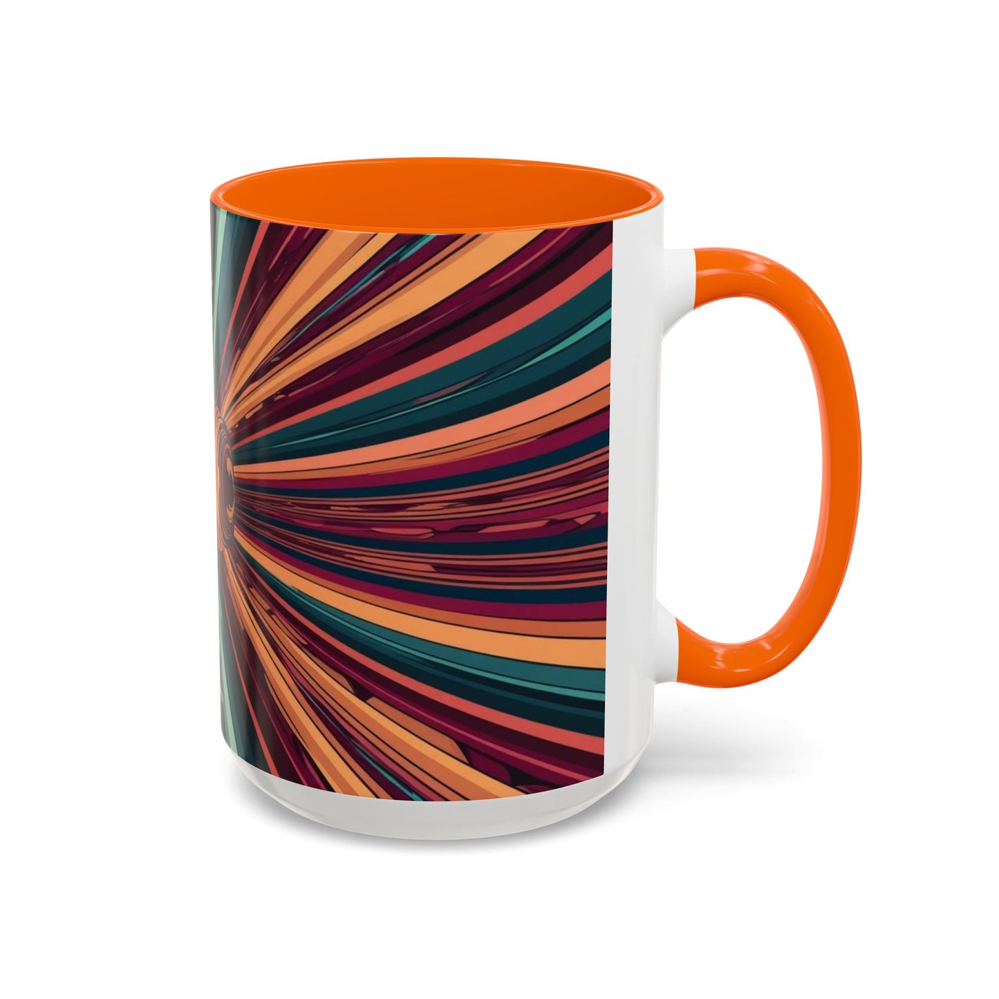 Optical Illusion Accent Mug – Ceramic Coffee Cup