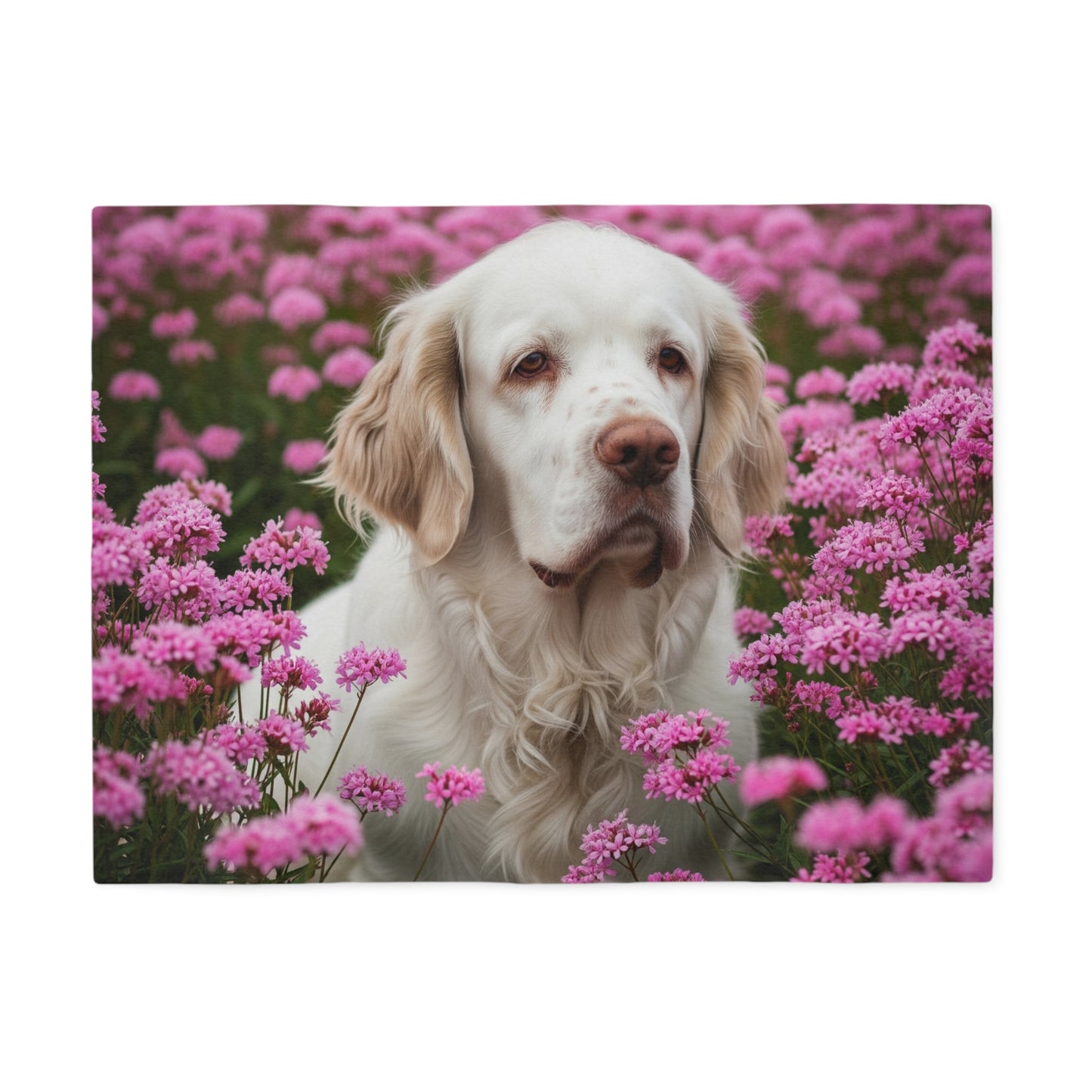 Clumber Spaniel Sweatshirt Blanket