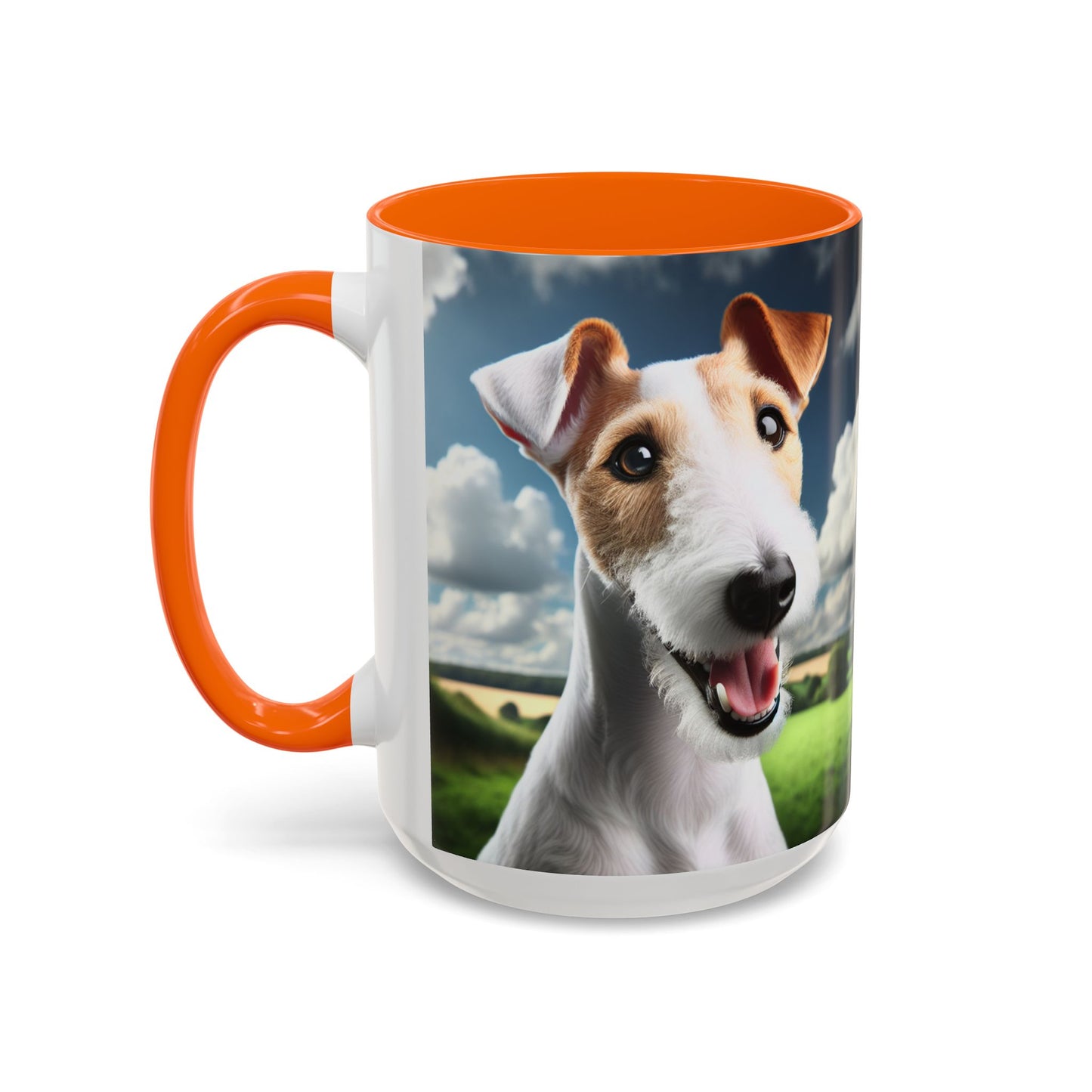 Taza de café con diseño de Fox Terrier de pelo liso: el regalo perfecto para los amantes de los perros.