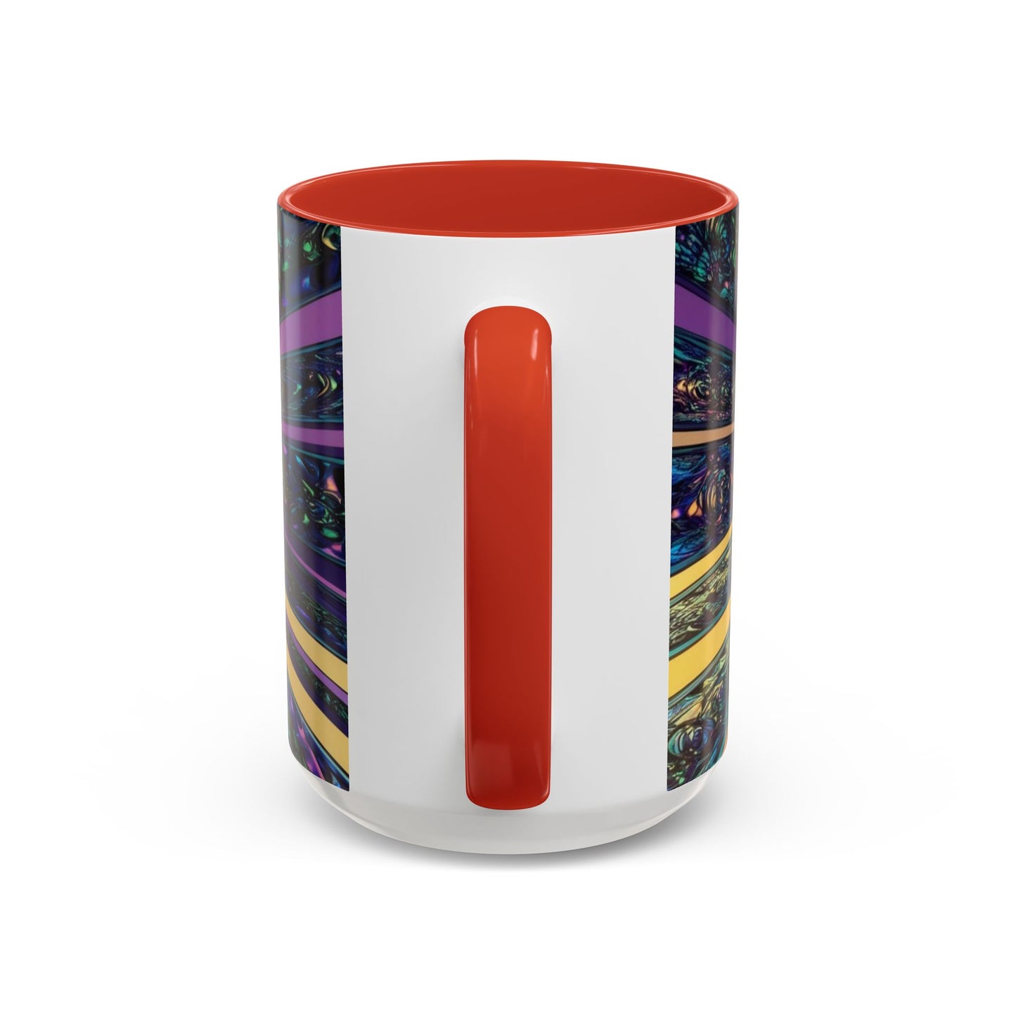 Optical Illusion Accent Mug – Ceramic Coffee Cup