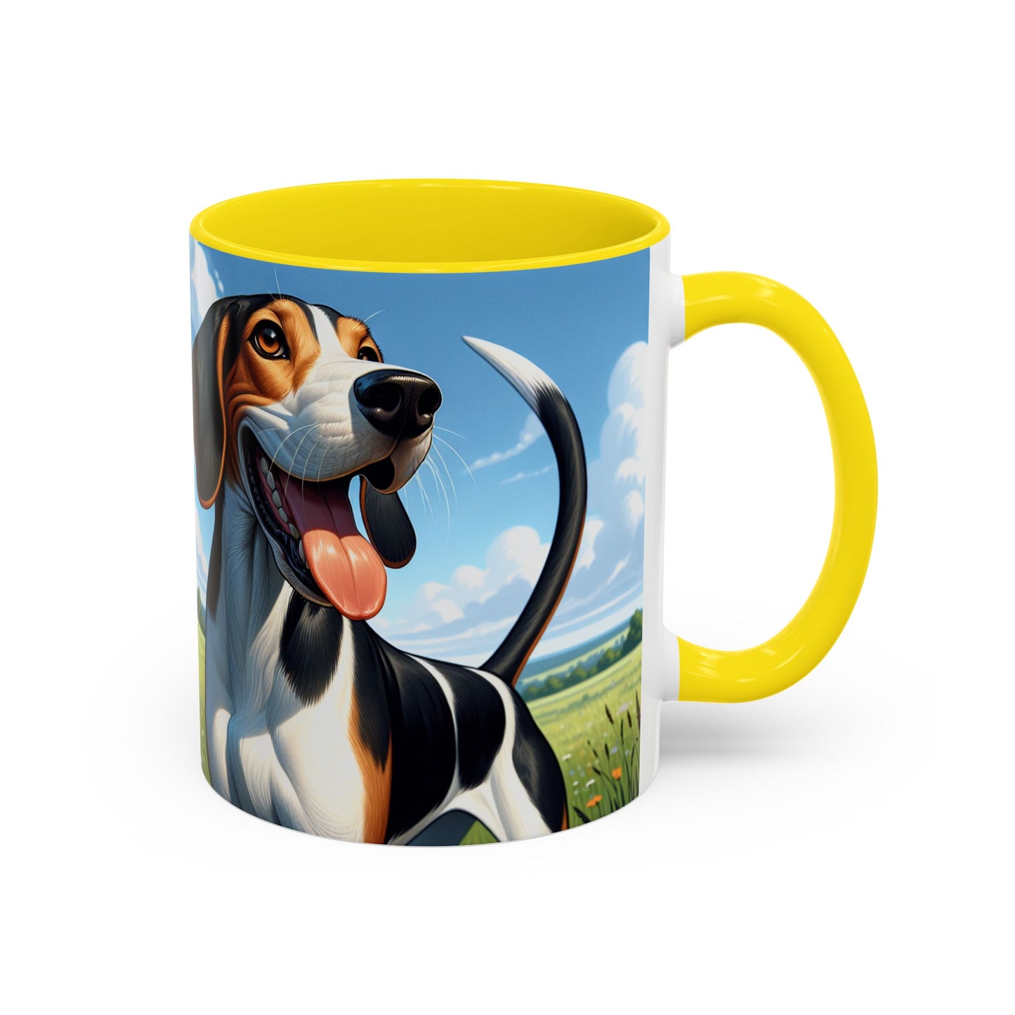 Treeing Walker Coonhound Accent Coffee Mug - Perfect Gift for Dog Lovers