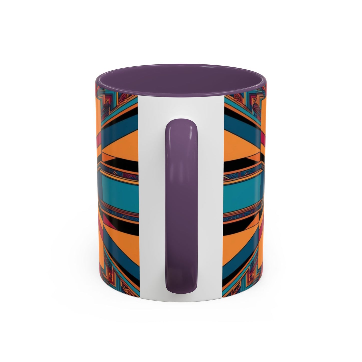 Optical Illusion Accent Mug – Ceramic Coffee Cup