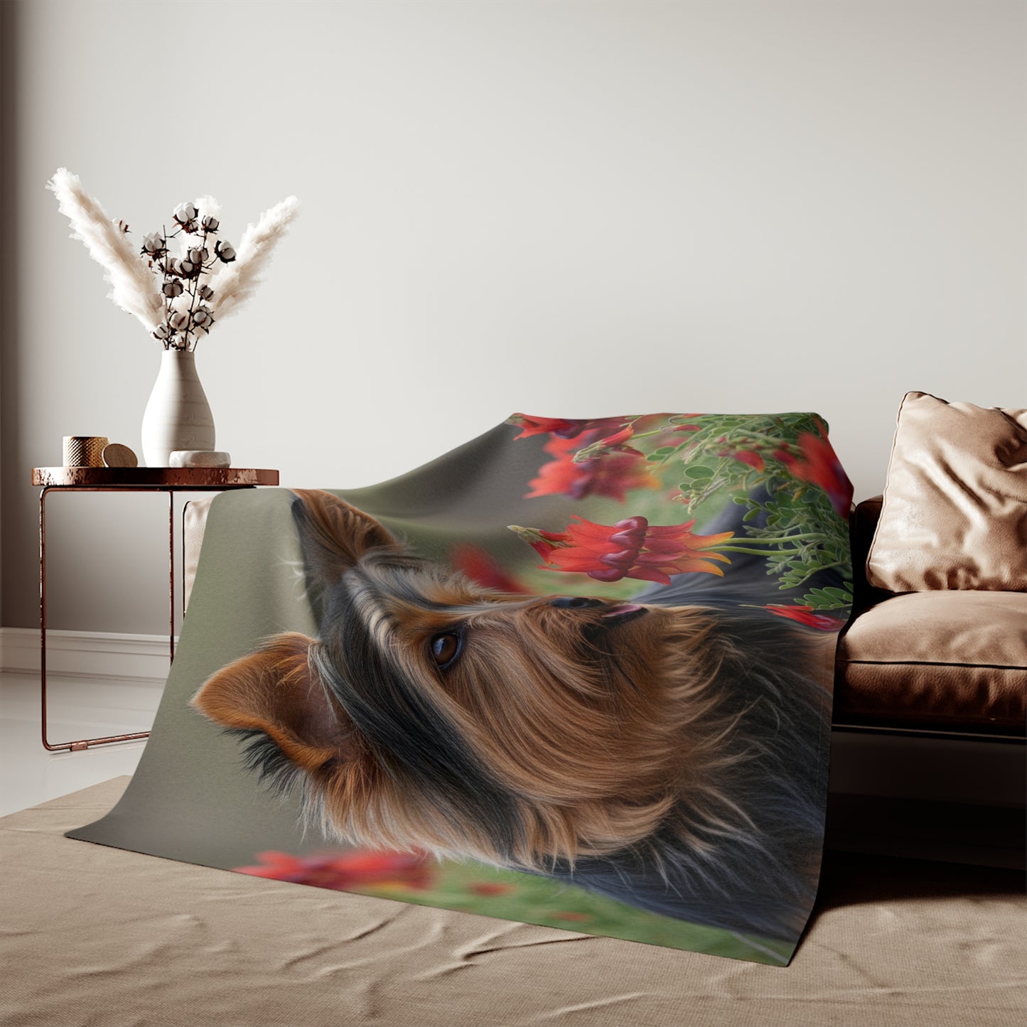 Manta sudadera con diseño de Silky Terrier