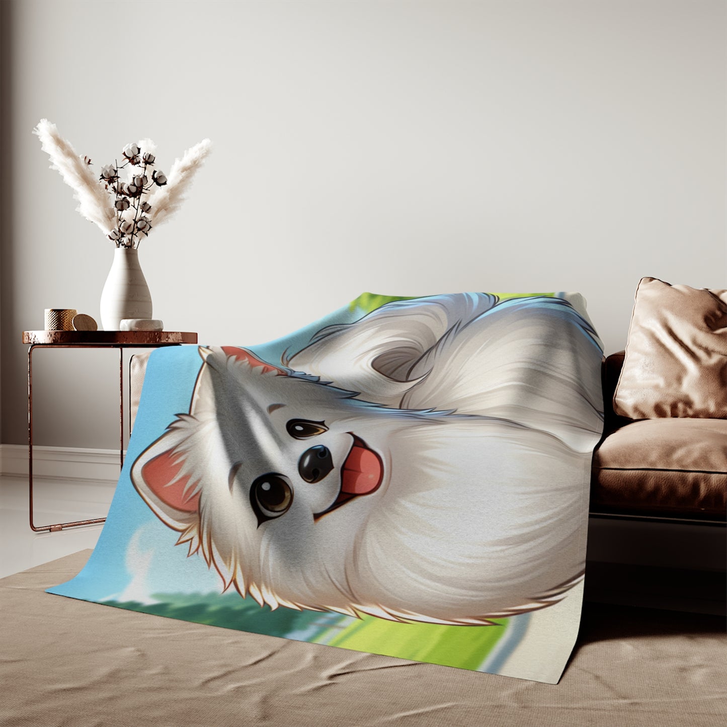 Indian Spitz Sweatshirt Blanket